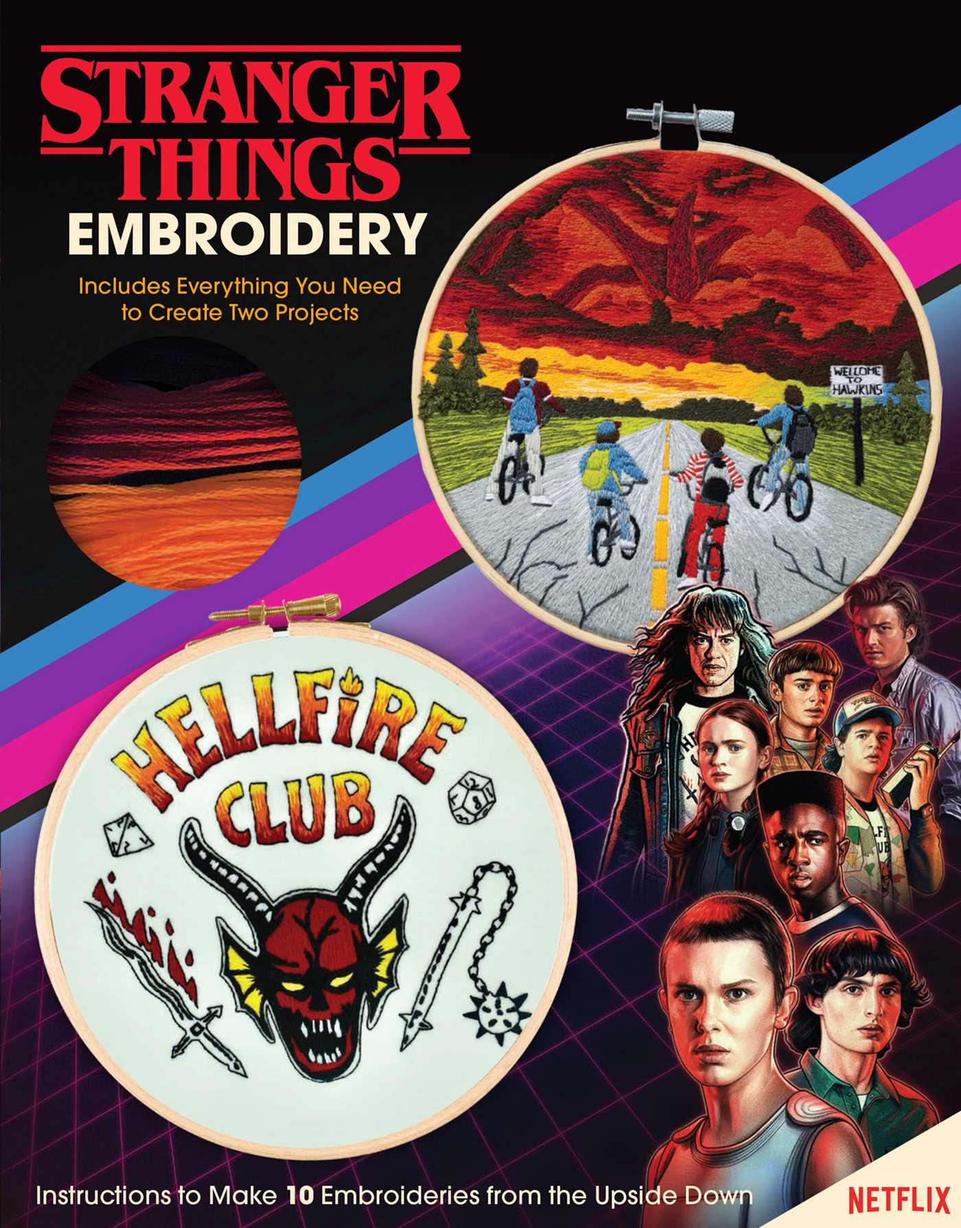 Stranger Things Embroidery - Craft Kit - Craft Gift for Stranger Things Fans (Officially Licensed)