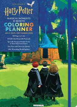 2026 Harry Potter Magical Moments 18-Month Coloring Planner