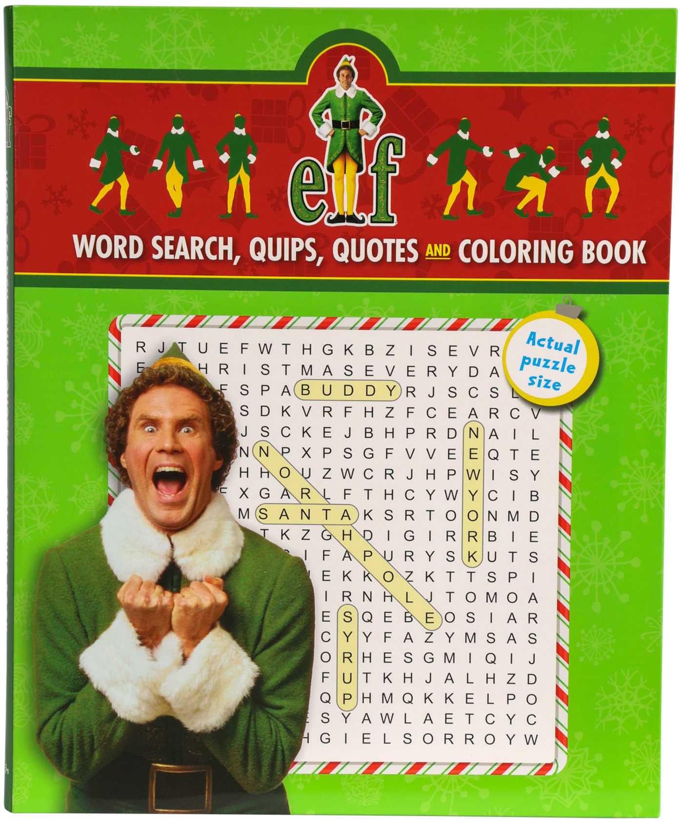 Elf Word Search, Quips, Quotes and Coloring Book