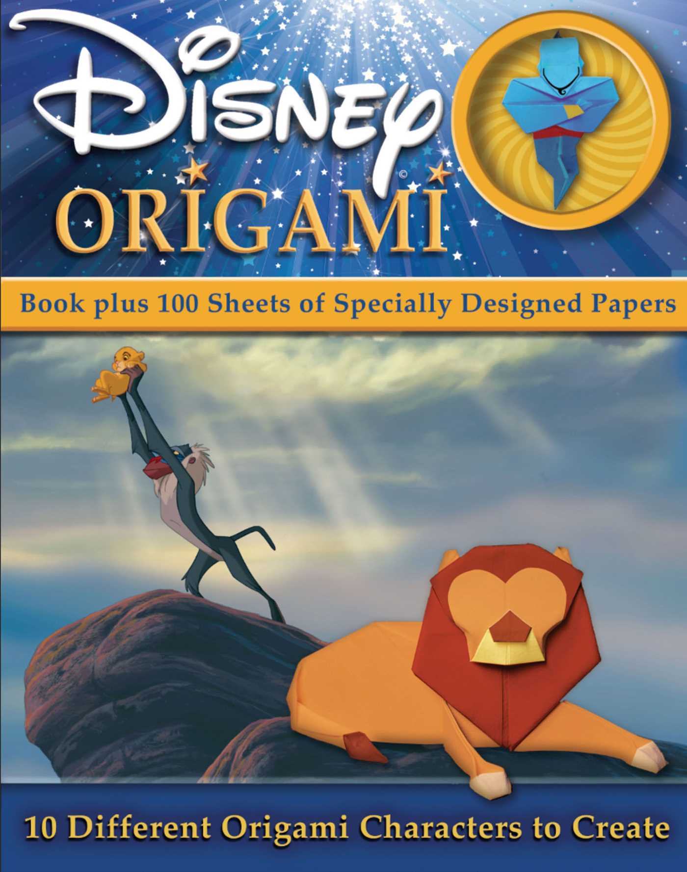 Disney Origami - Craft Gift for Disney Fans - Origami Kit for Teens and Adults, 100 Origami Sheets, Officially Licensed