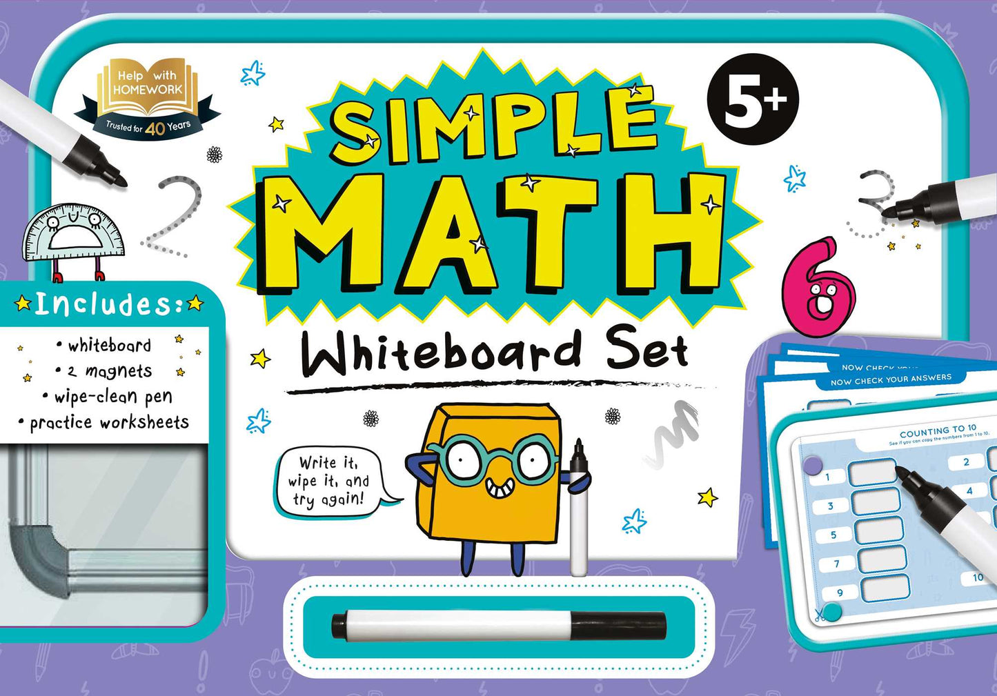 Help with Homework: Simple Math Whiteboard Set