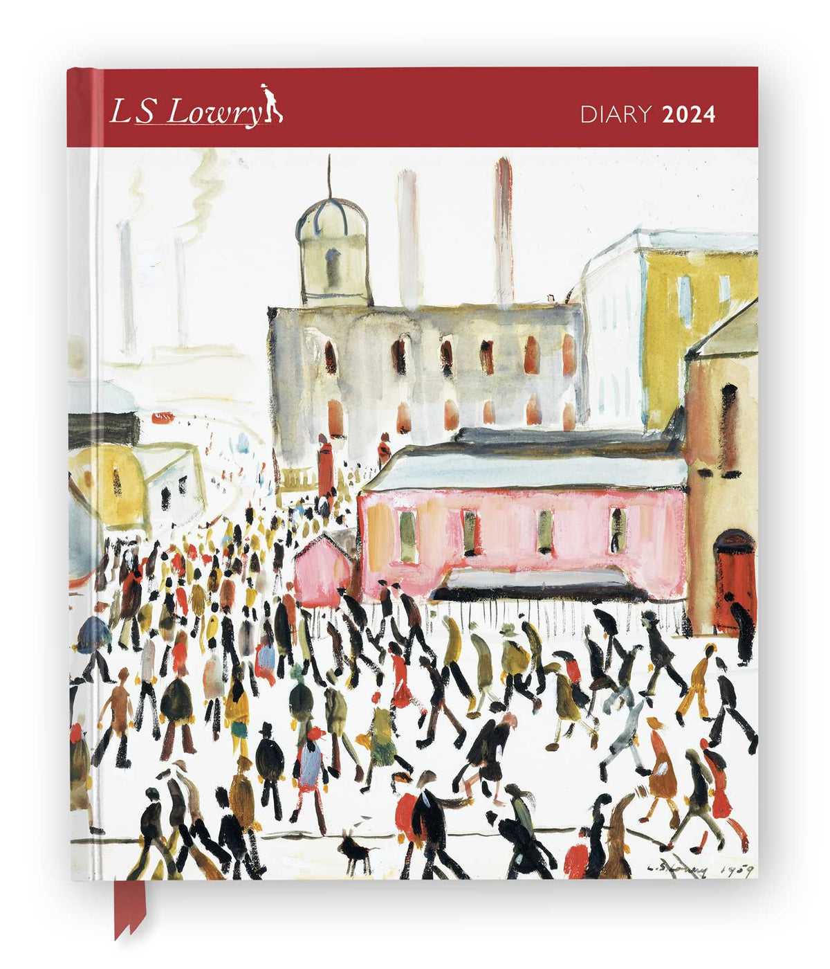 L.S. Lowry 2024 Desk Diary - Week to View, Illustrated on every page
