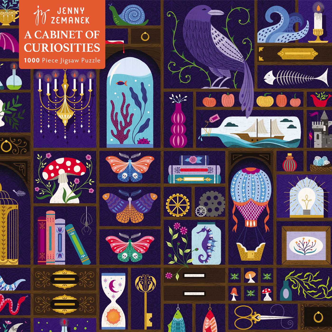 Adult Sustainable Jigsaw Puzzle: Jenny Zemanek: A Cabinet of Curiosities