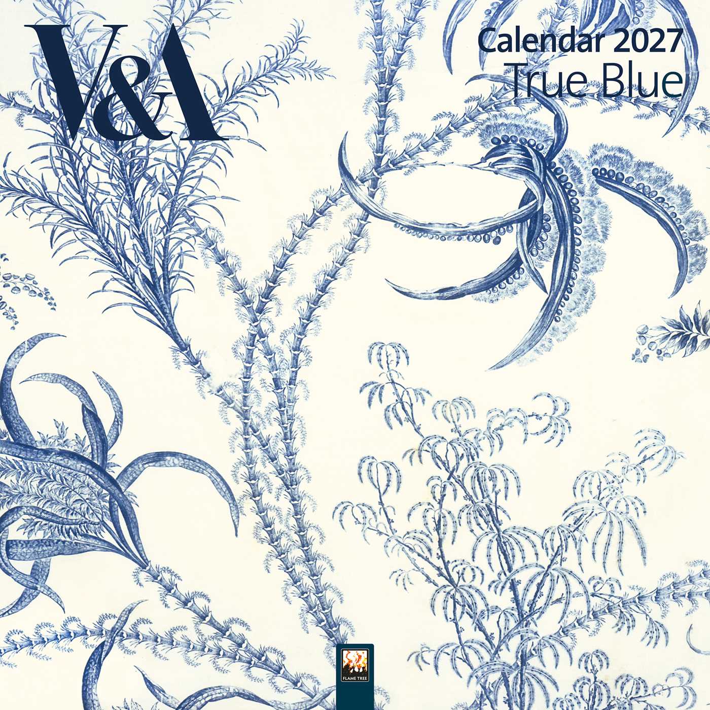 V&A: True Blue Wall Calendar 2027 (Art Calendar)