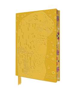 Klimt: The Kiss 2025 Artisan Art Vegan Leather Diary Planner - Page to View with Notes