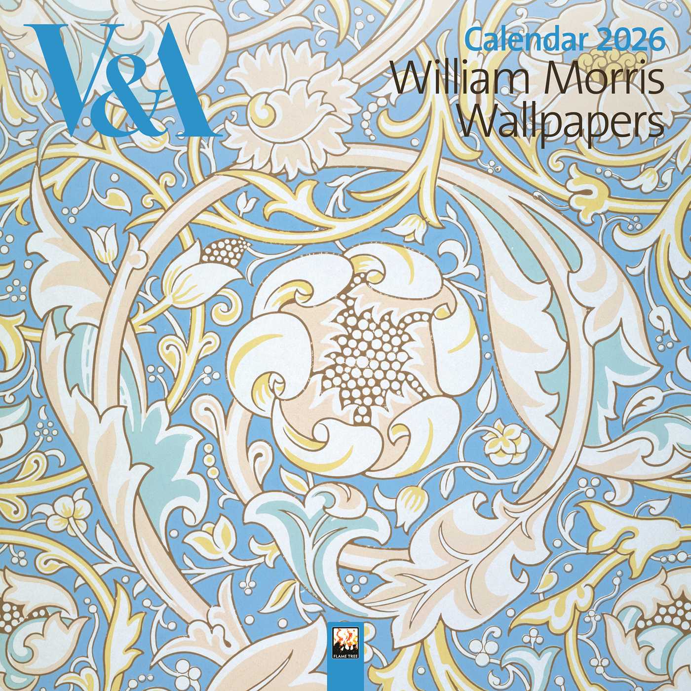 V&A: William Morris Wallpapers Wall Calendar 2026 (Art Calendar)