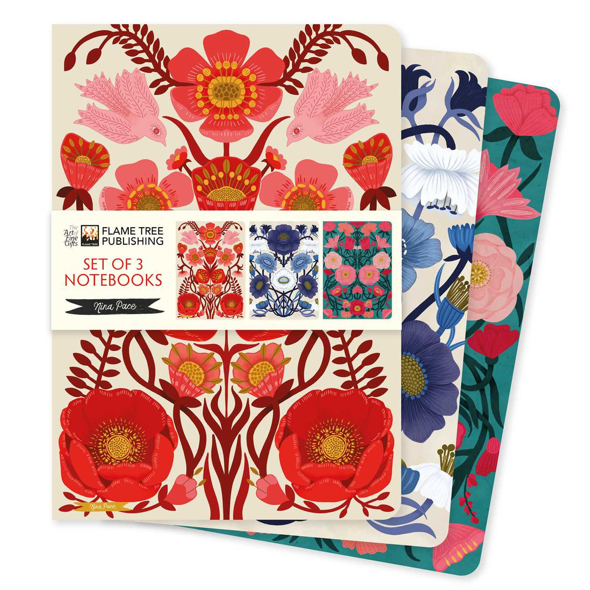Nina Pace Set of 3 Standard Notebooks