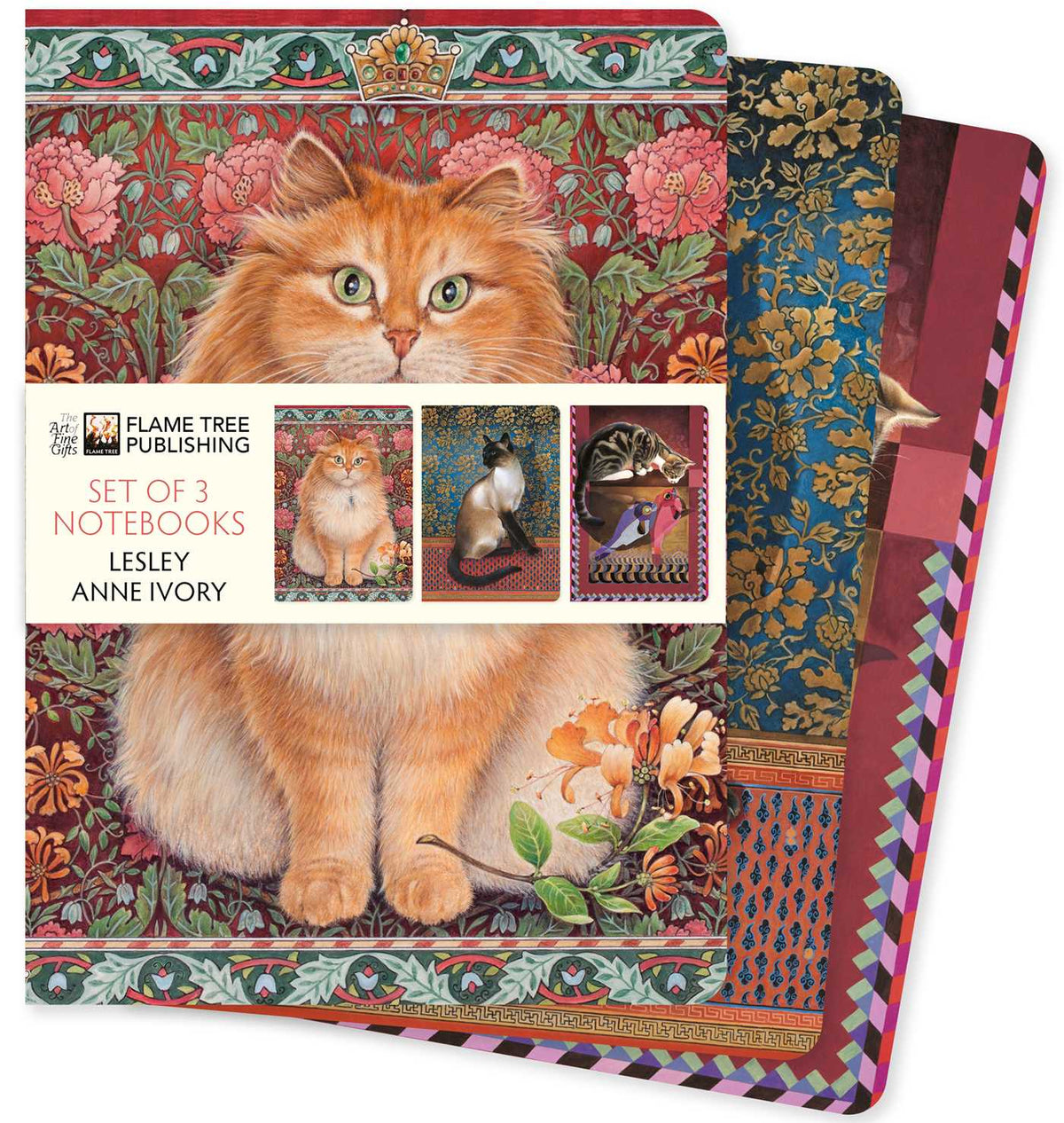 Lesley Anne Ivory Set of 3 Standard Notebooks