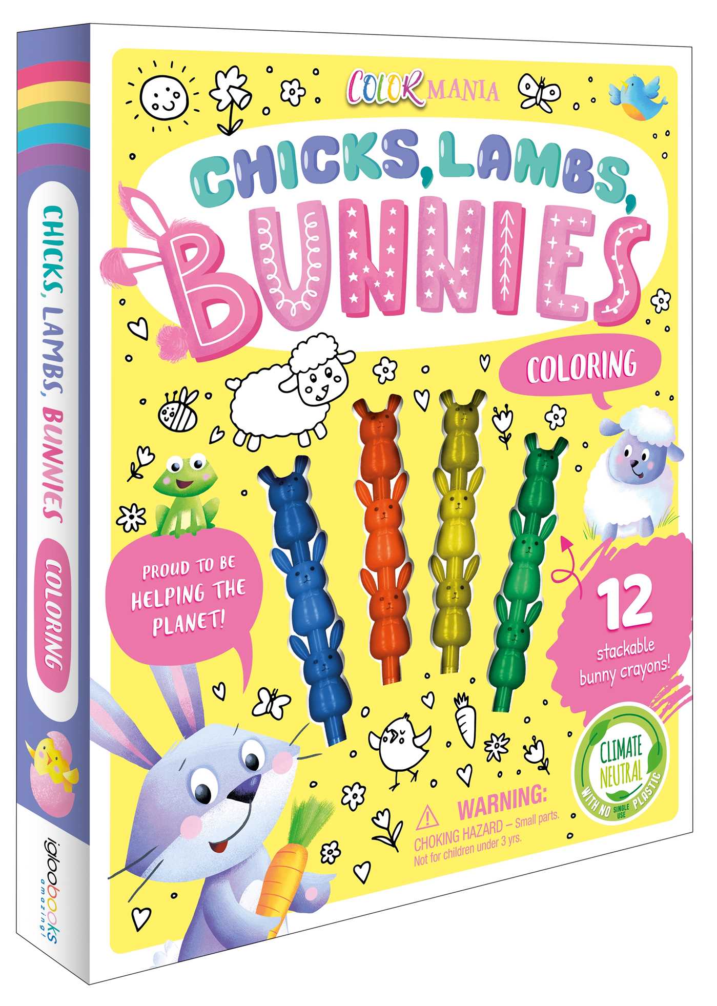 Chicks, Lambs, Bunnies Coloring Set