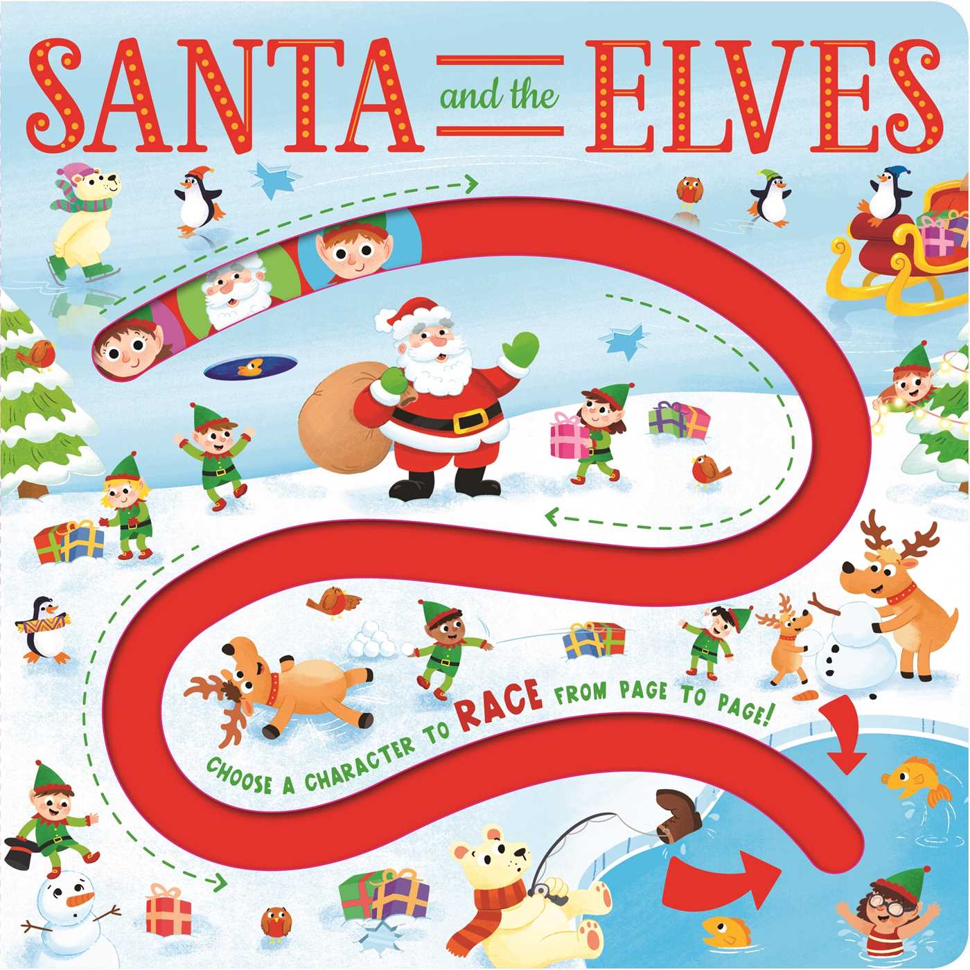 Santa and the Elves Maze Board