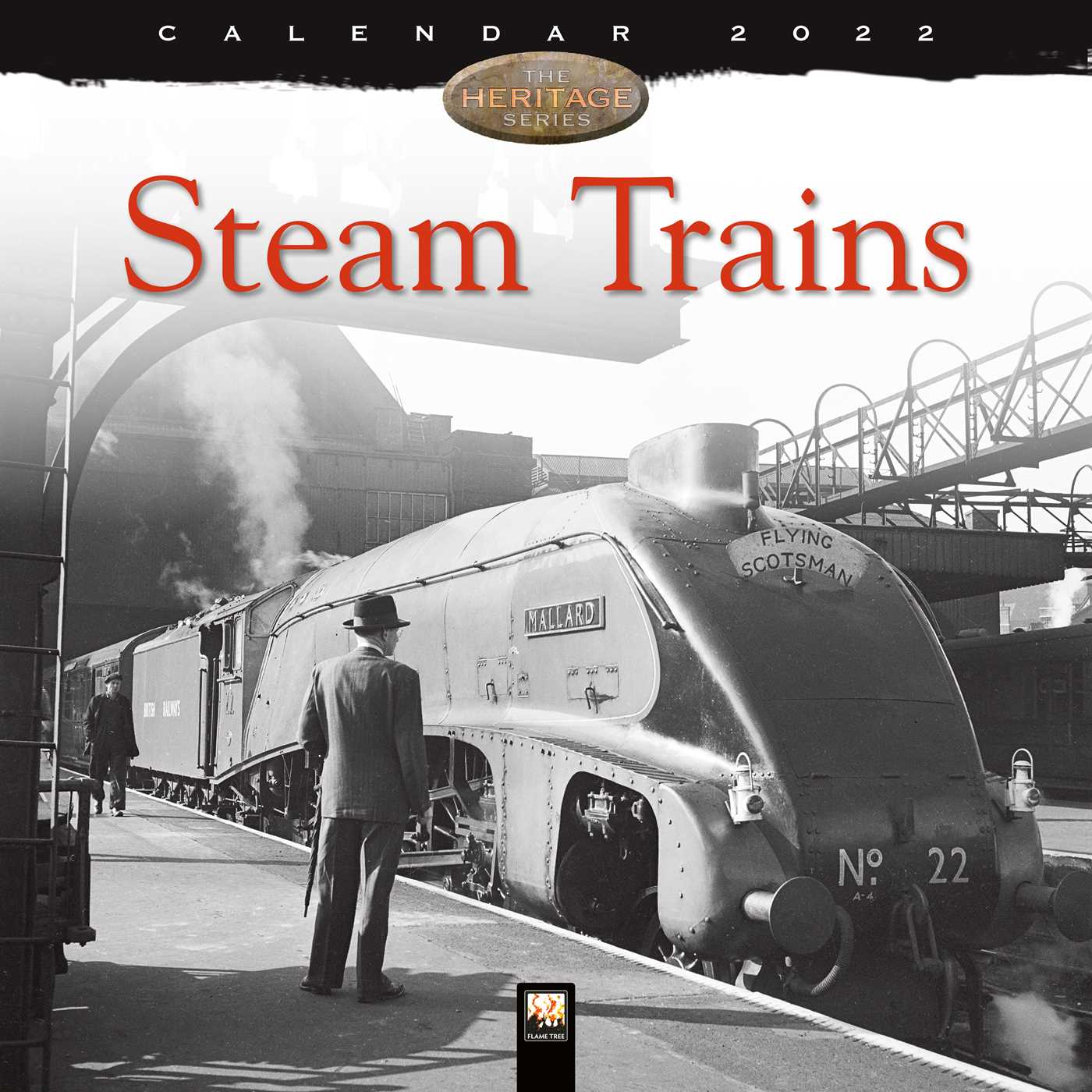 Steam Trains Heritage Wall Calendar 2022 (Art Calendar)