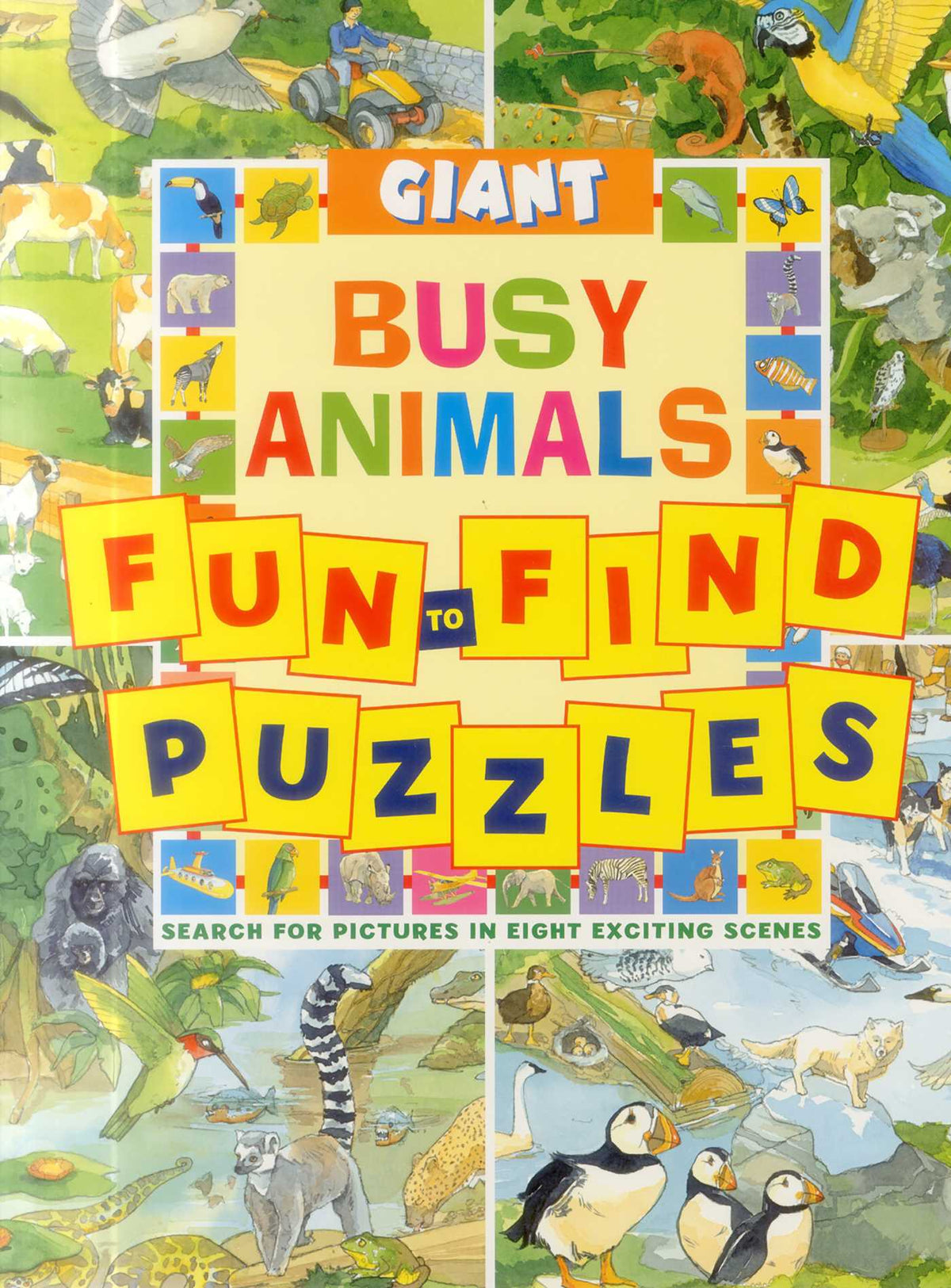 Giant Fun-to-Find Puzzles: Busy Animals