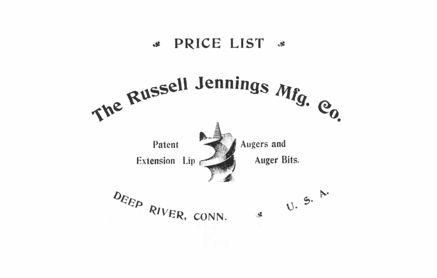 Russell Jennings Manufacturing Company Trade Catalog, 1899