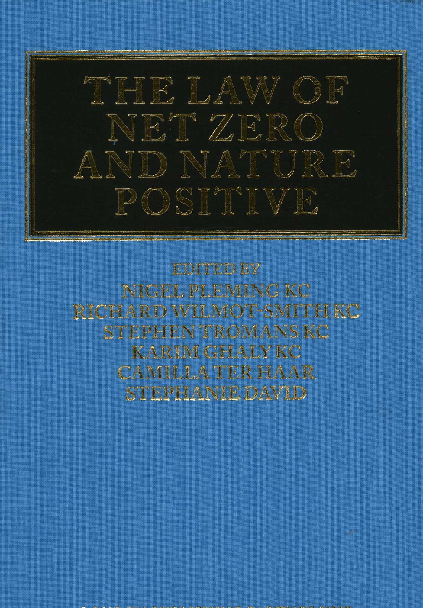 Law of Net Zero and Nature Positive