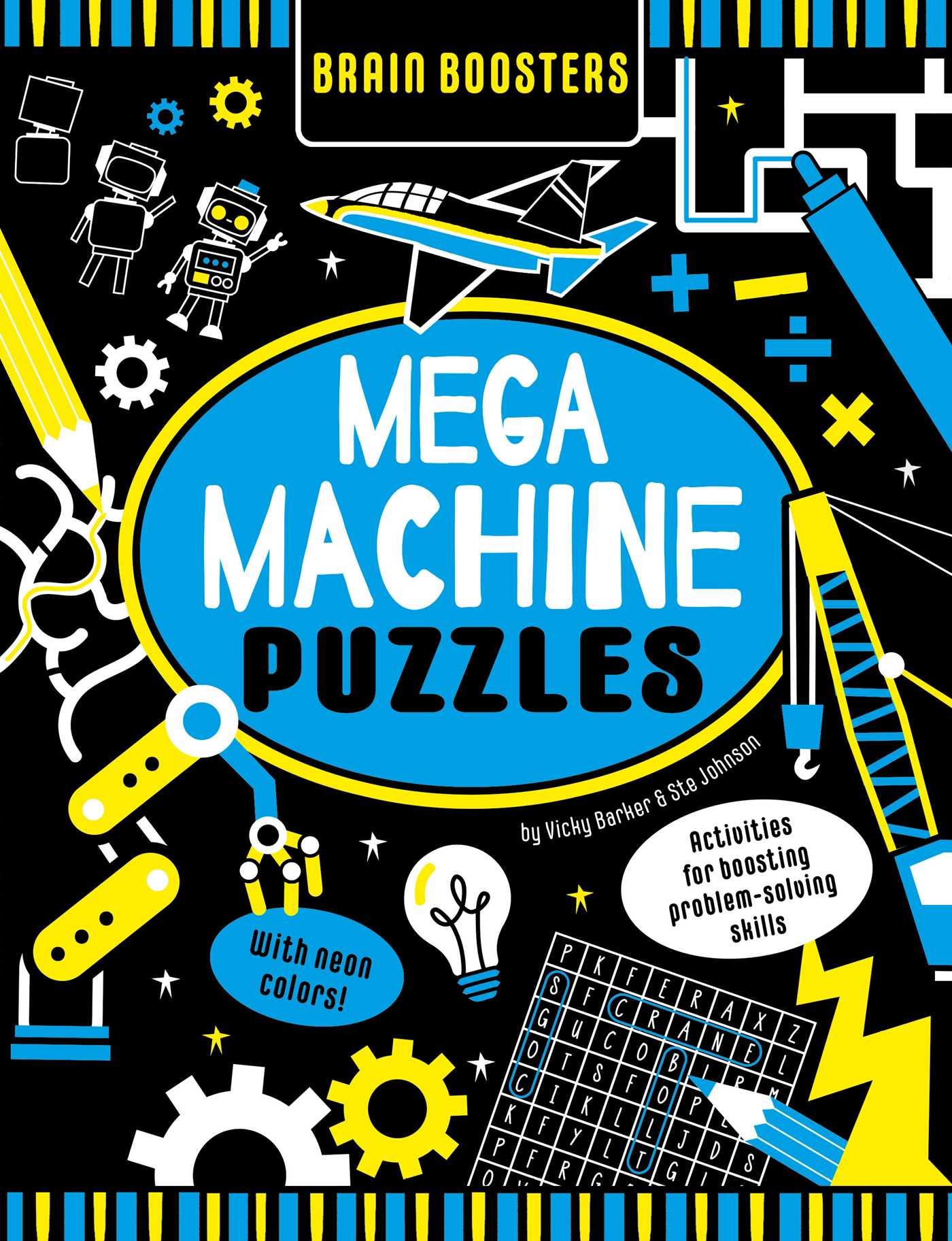 Brain Boosters Mega Machines Puzzles (with Neon Colors)