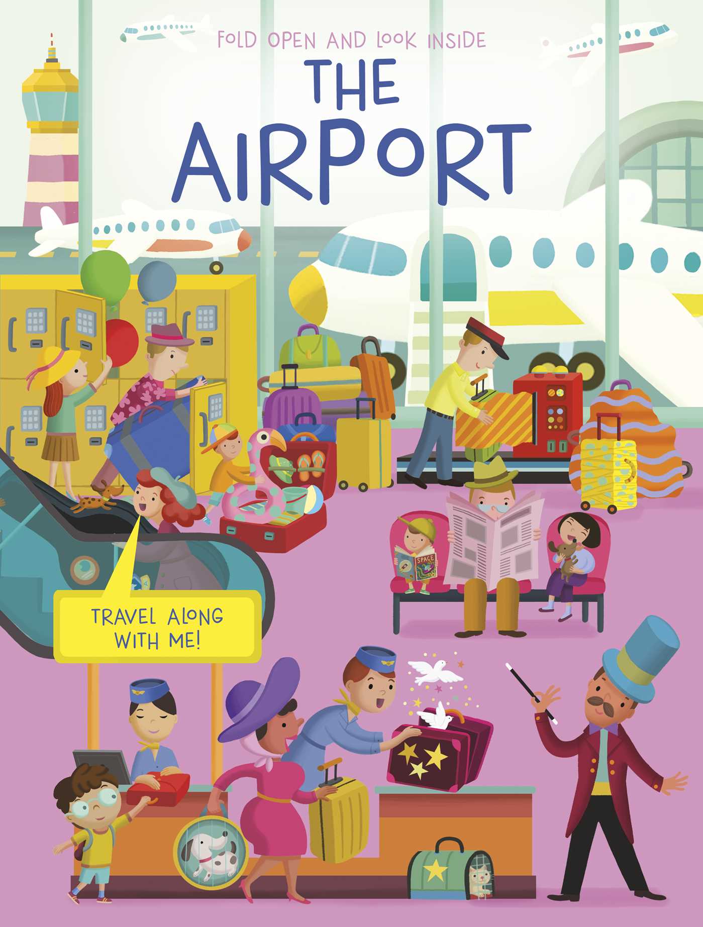 Fold Open and Look Inside The Airport