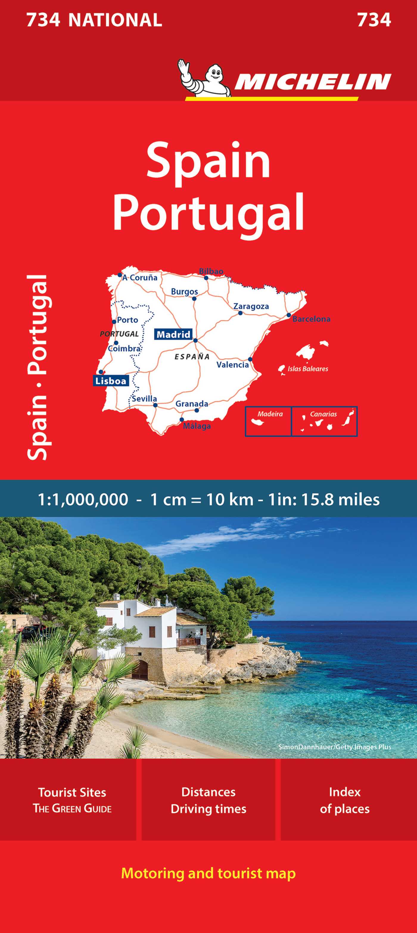 Michelin Spain & Portugal Map 734