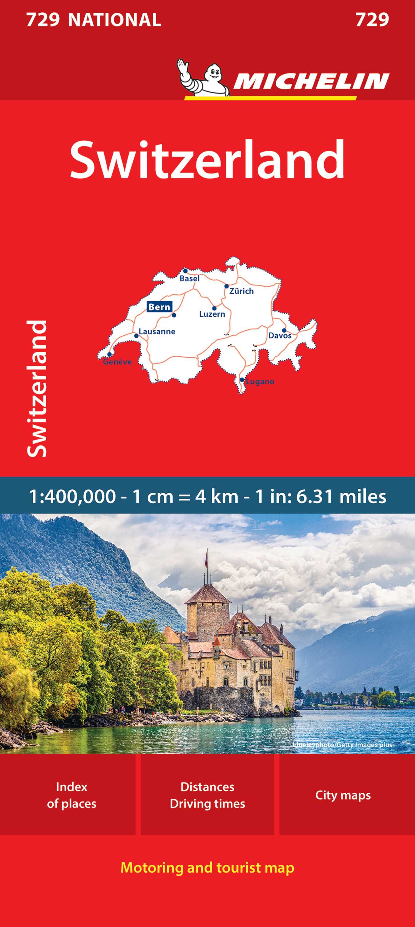 Michelin Switzerland Map 729