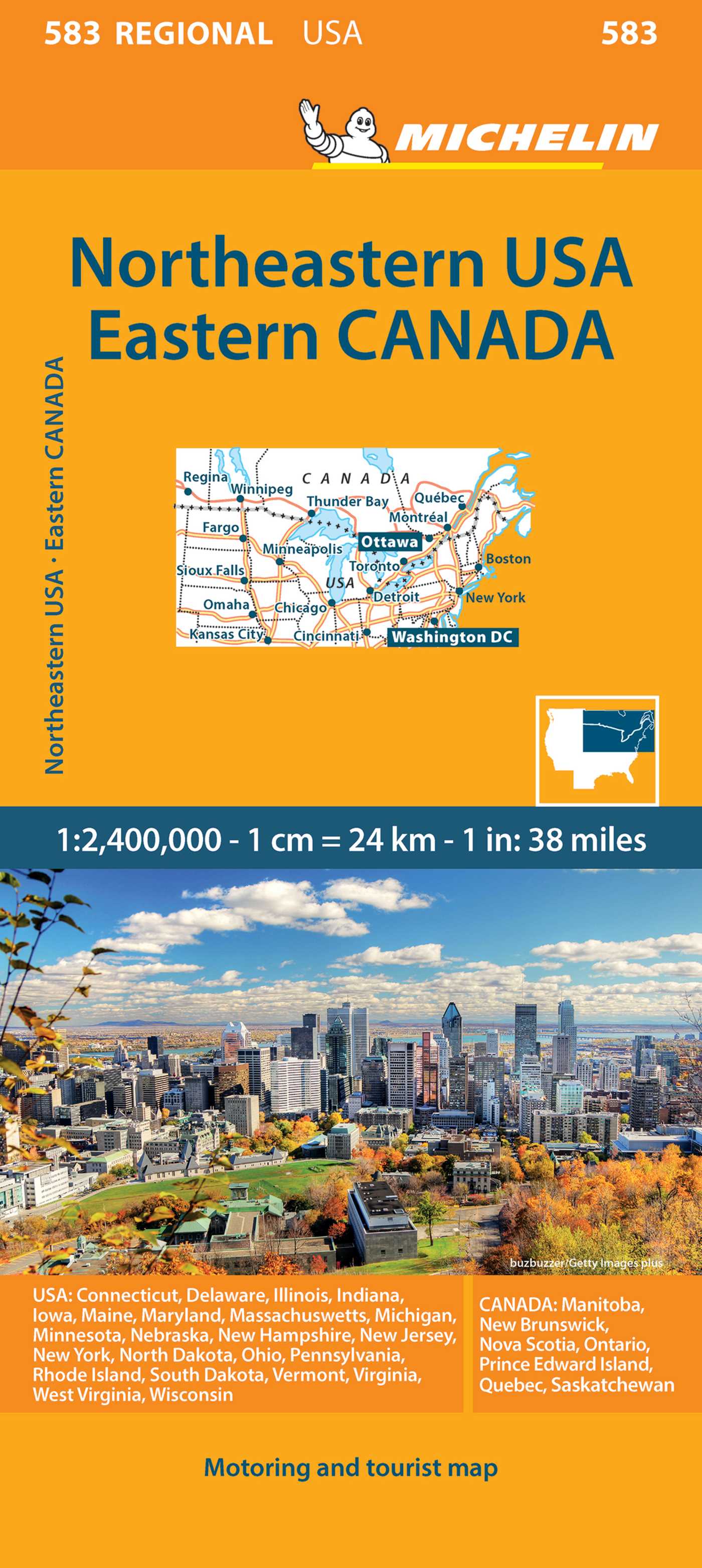 Michelin USA: Northeast, Canada: East Map 583