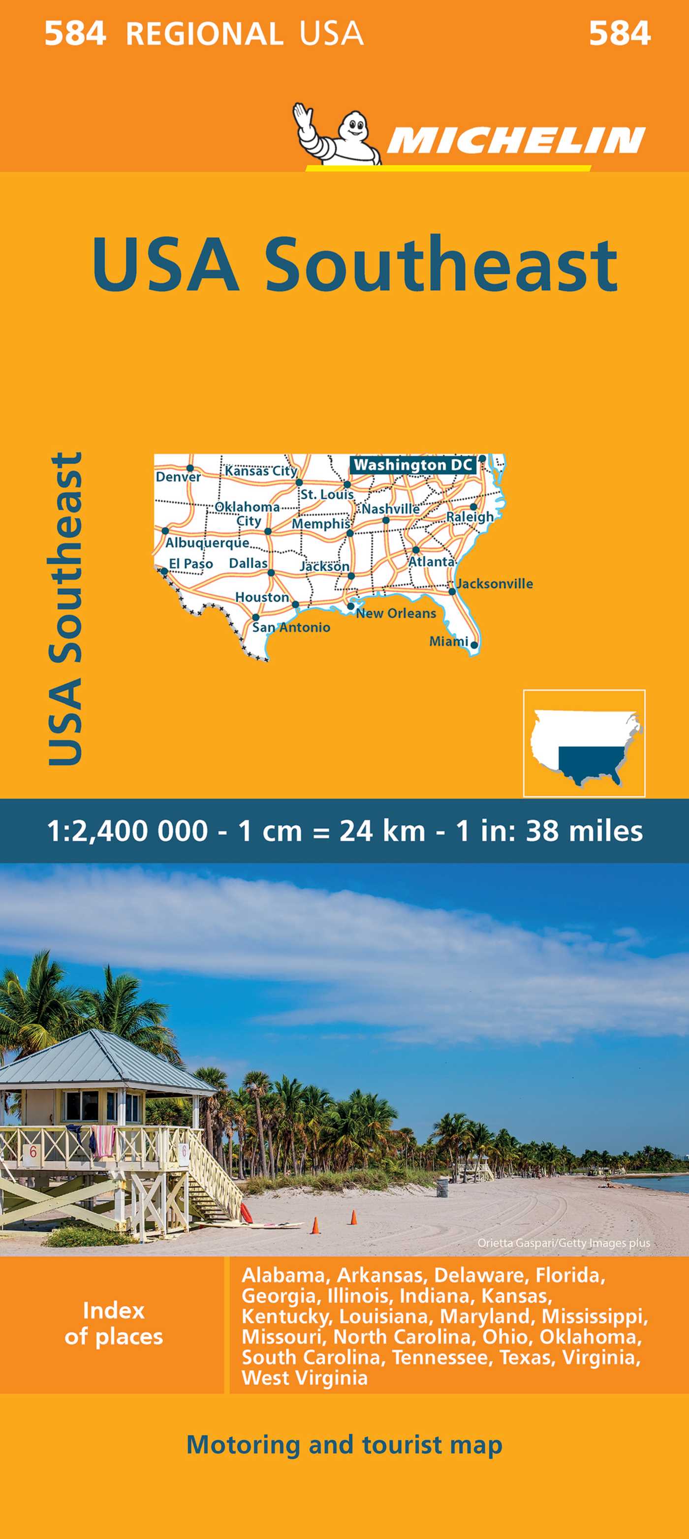 Michelin USA: Southeast Map 584