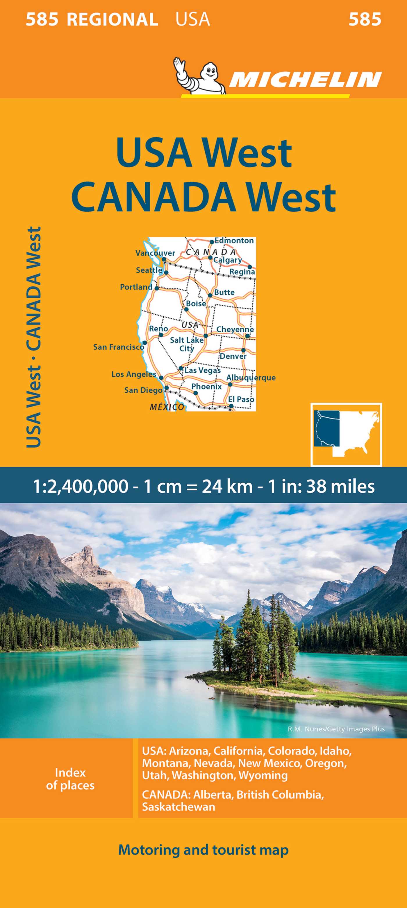 Michelin USA: West, Canada: West Map 585