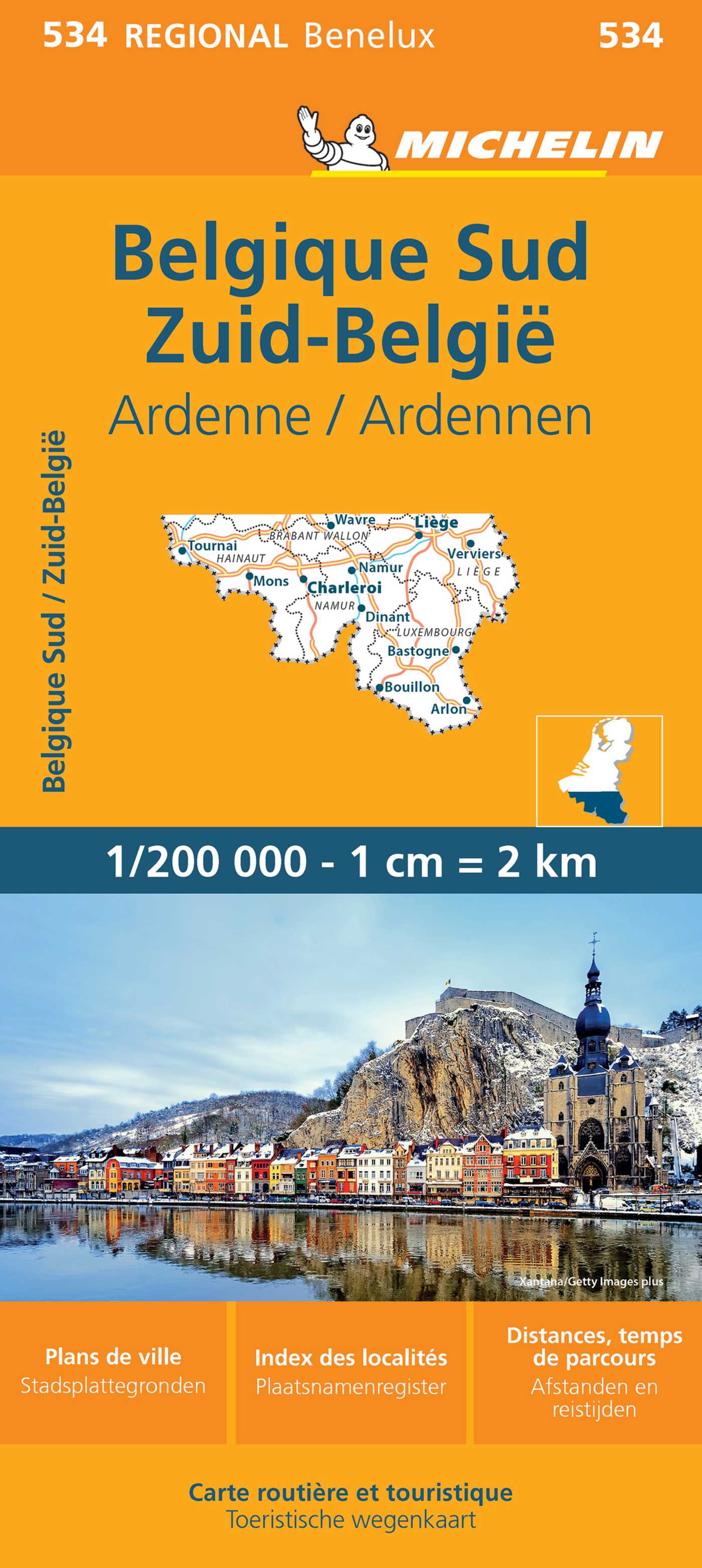 Michelin Map Belgium: South, Ardenne 534