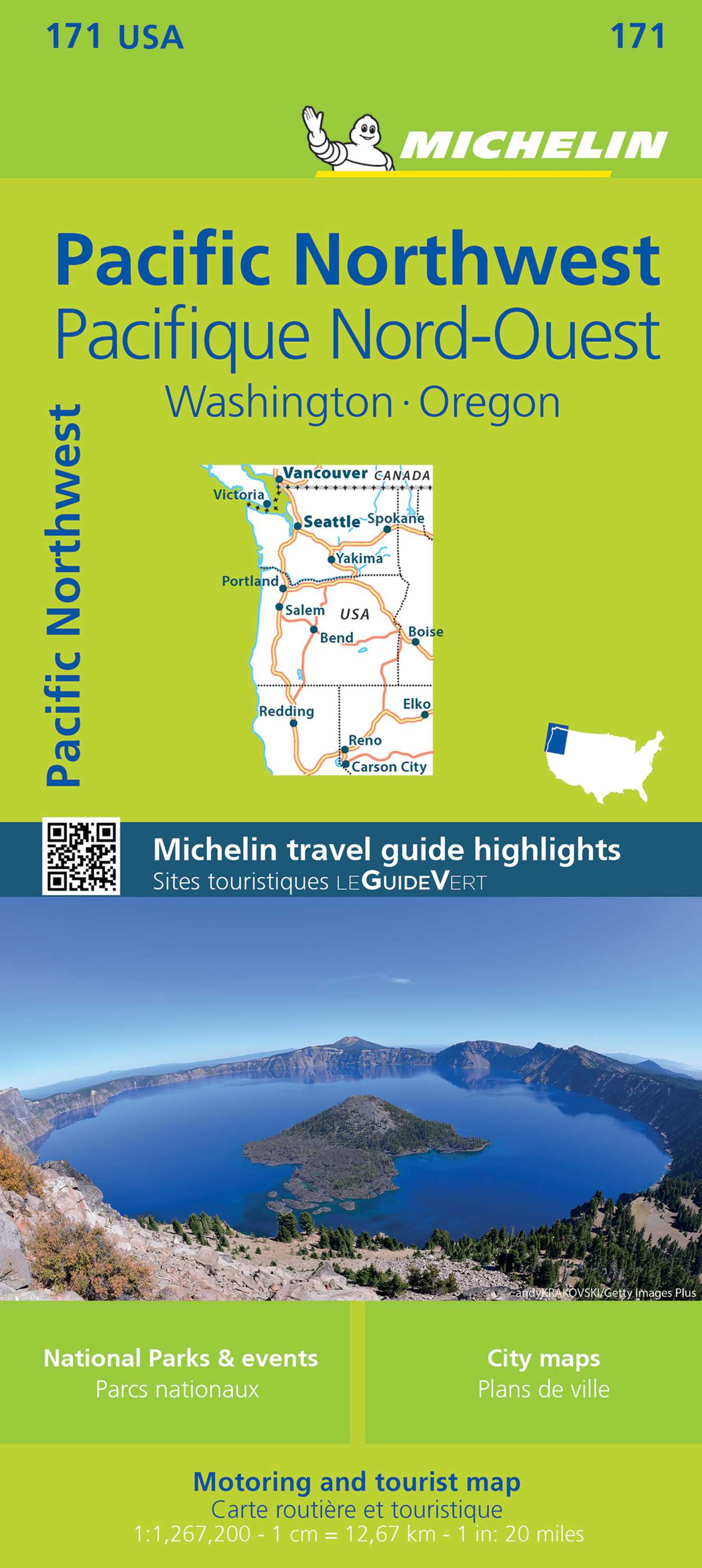Michelin USA Pacific Northwest Map 171