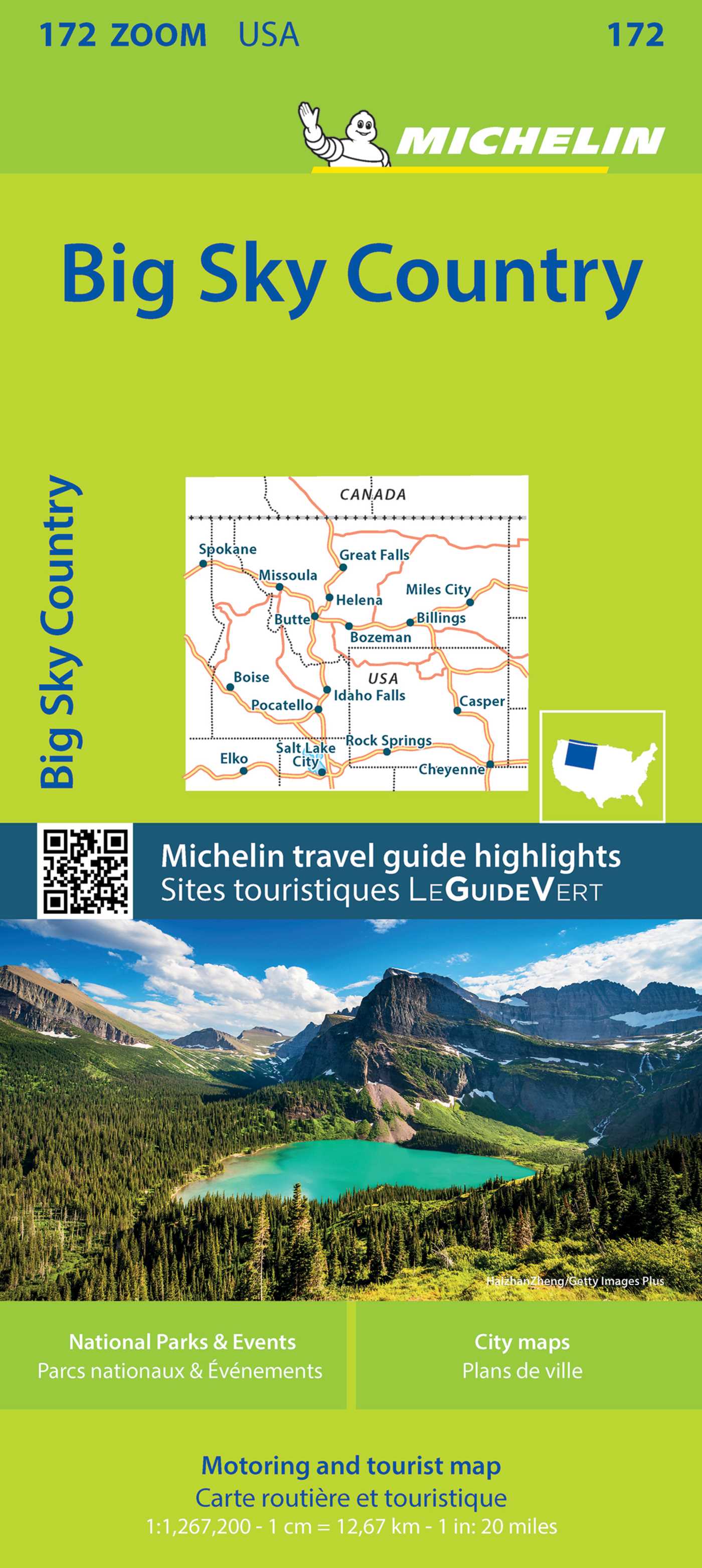 Michelin USA Big Sky Country Map 172