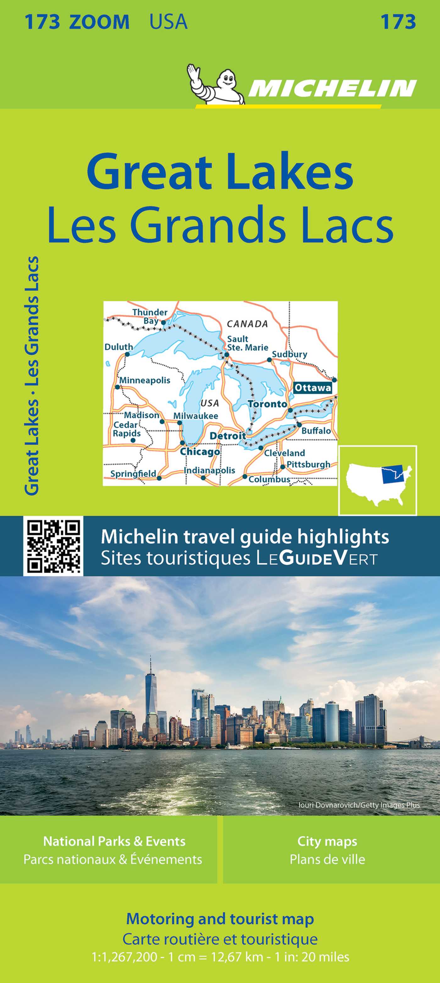 Michelin USA Great Lakes Map 173