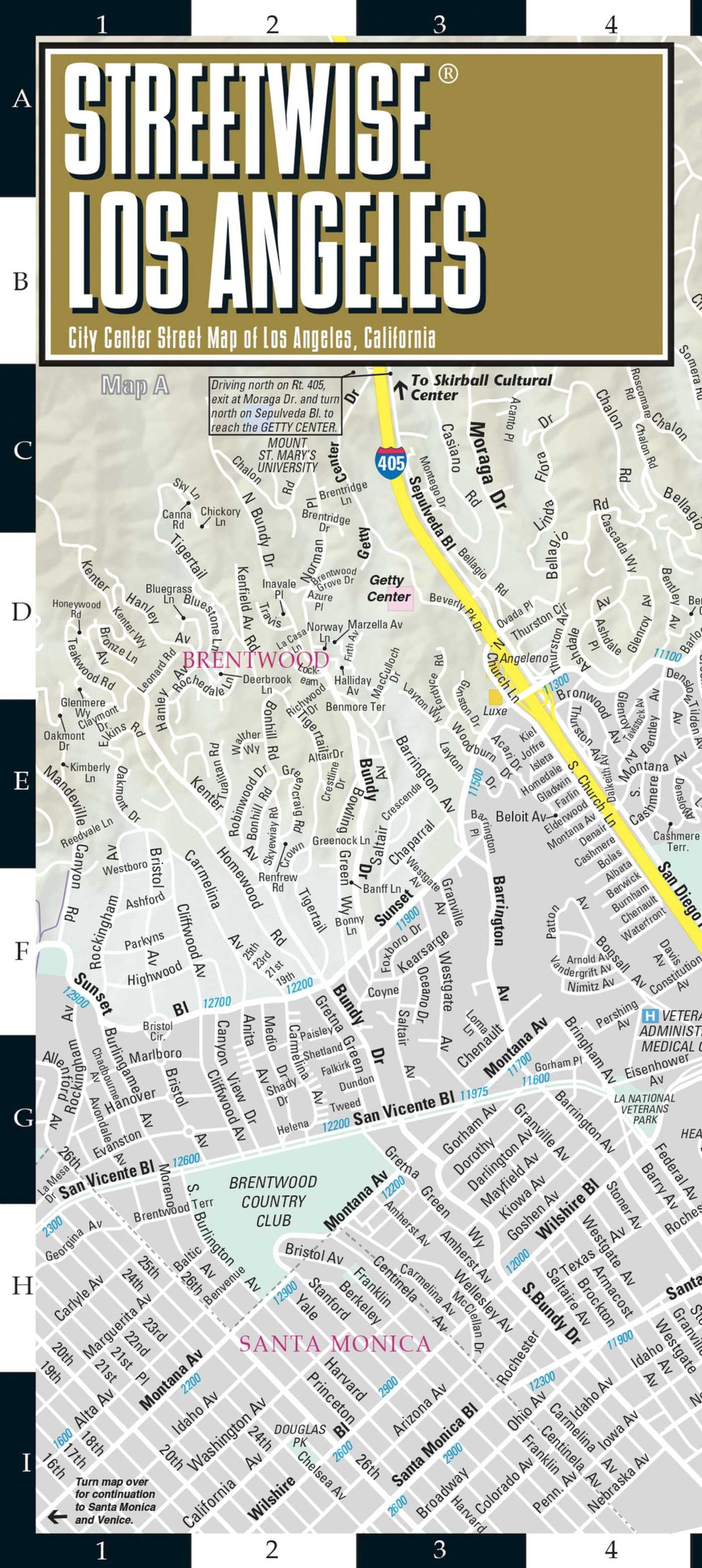 Streetwise Los Angeles Map - Laminated City Center Street Map of Los Angeles, California