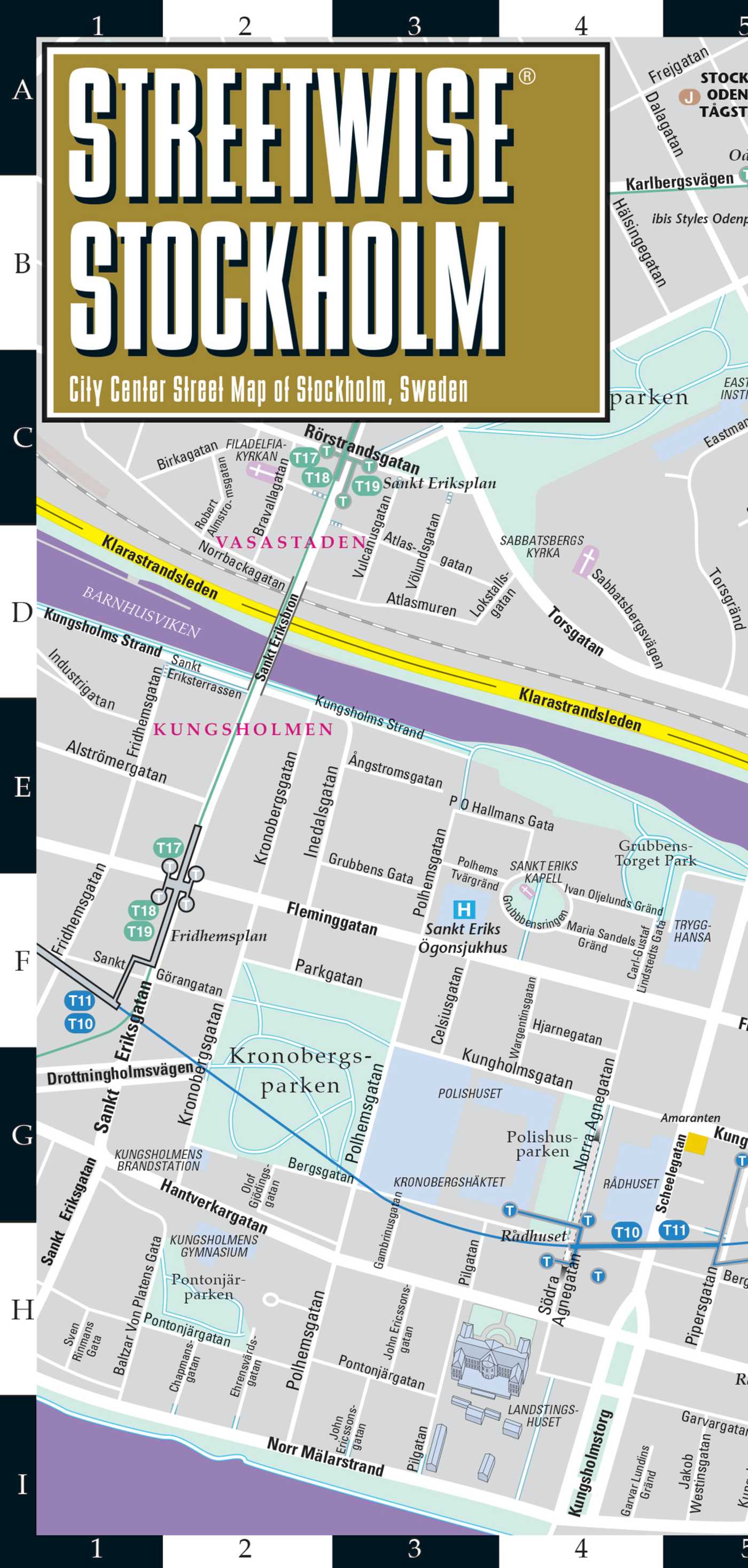 Streetwise Stockholm Map