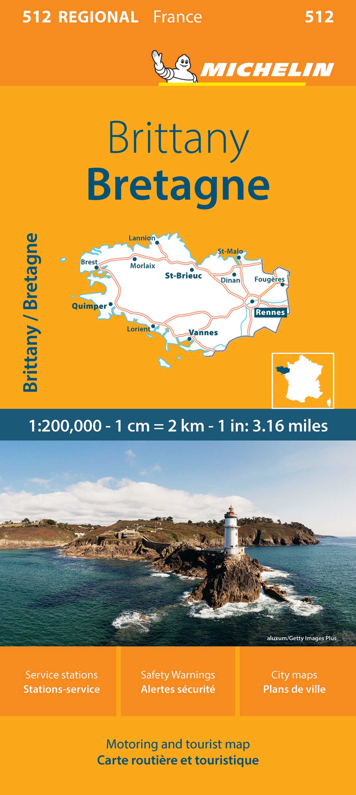 France: Brittany Map 512