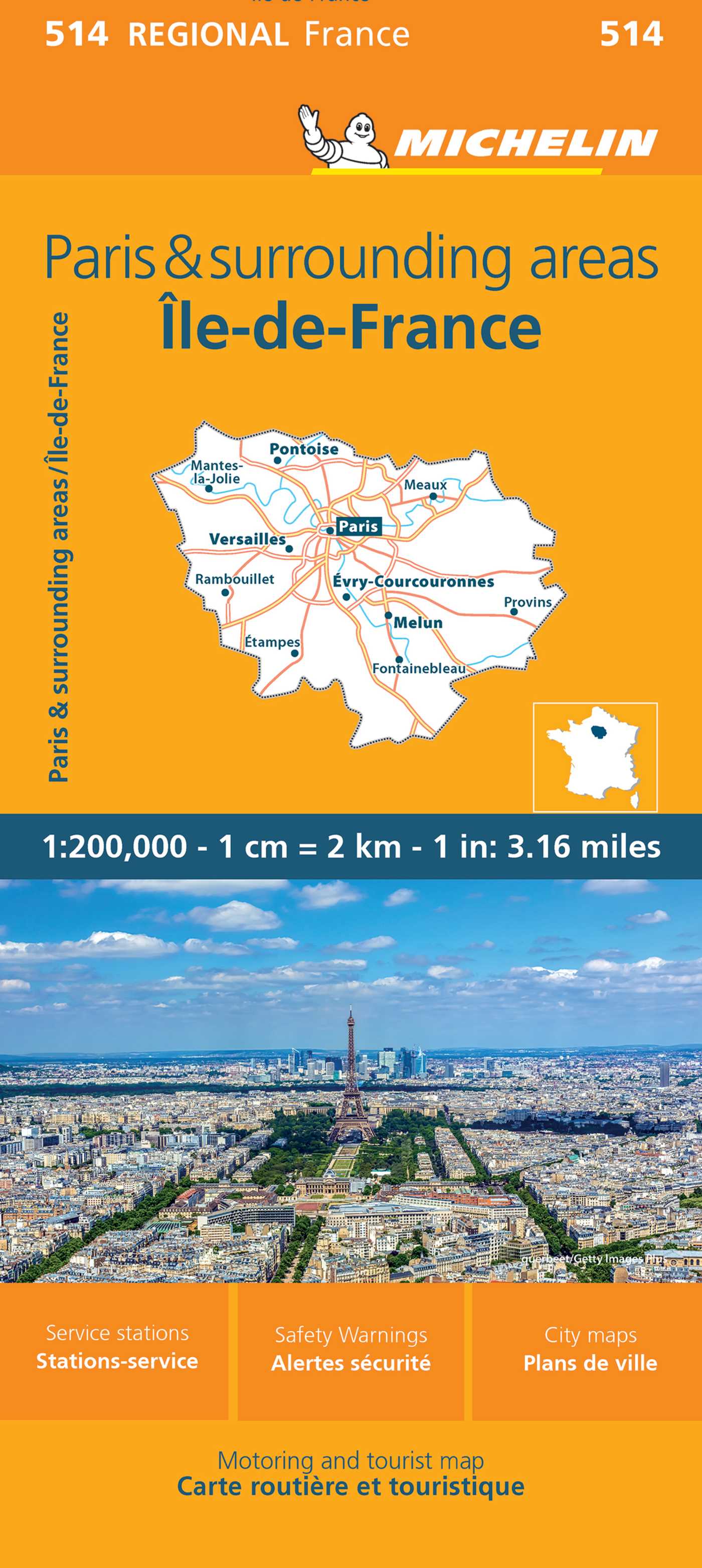 France: Paris and Surrounding Areas Map 514