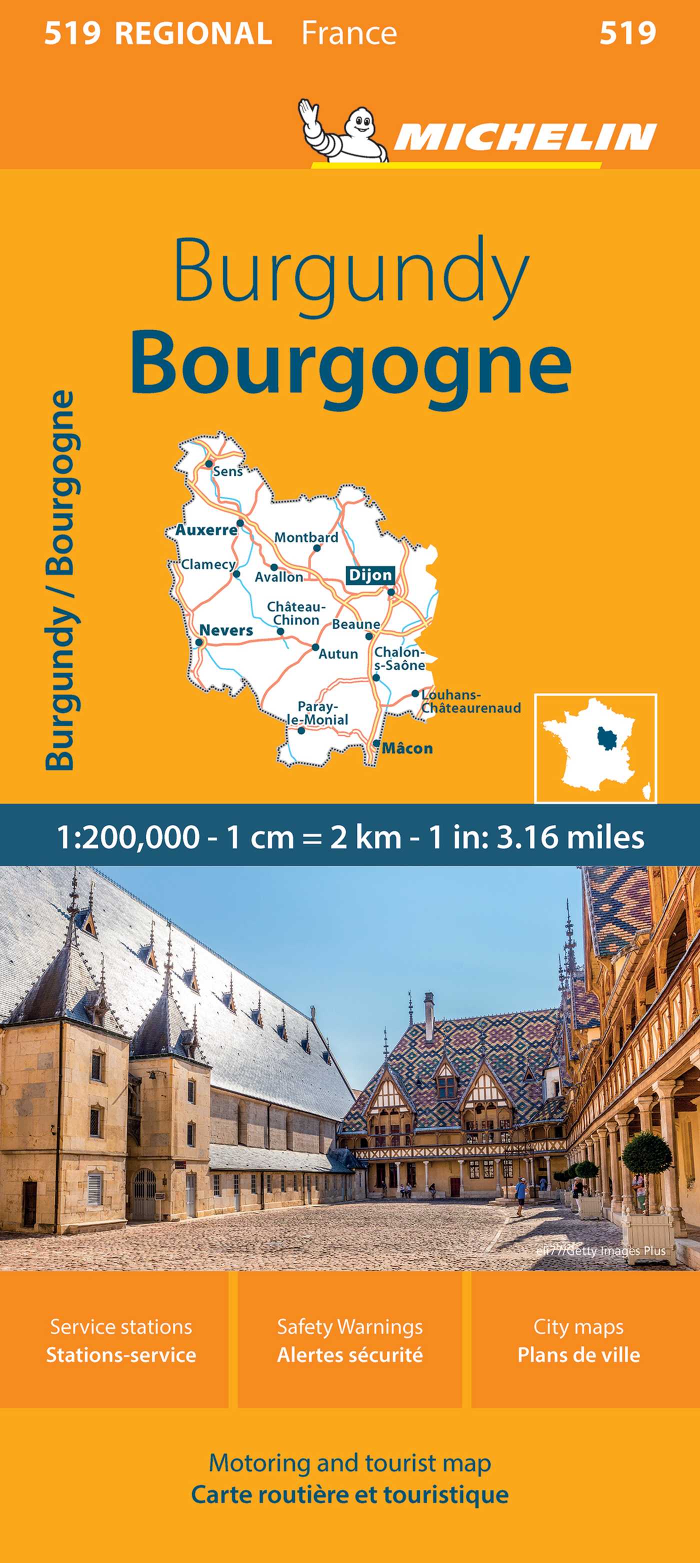 France: Burgundy Map 519