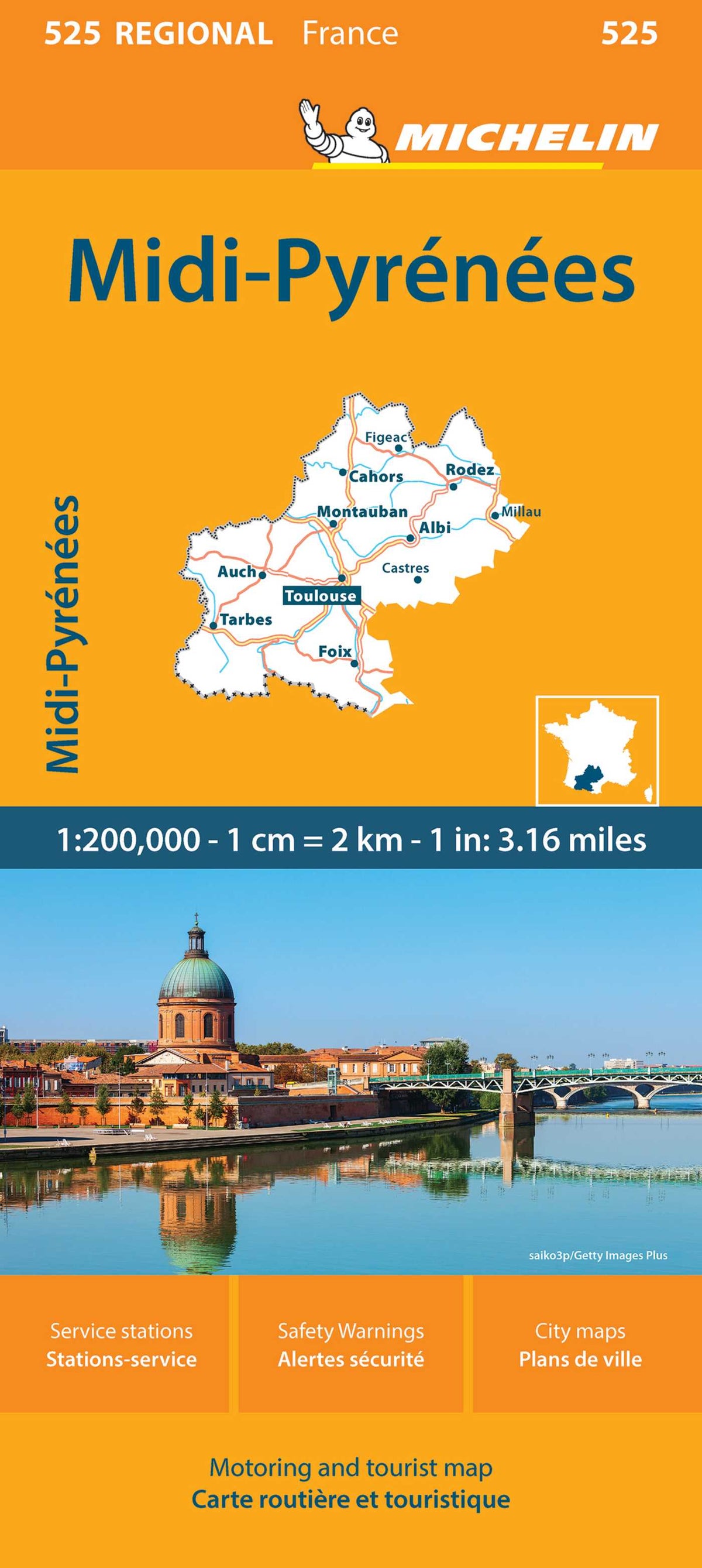 France: Midi-Pyrénées Map 525