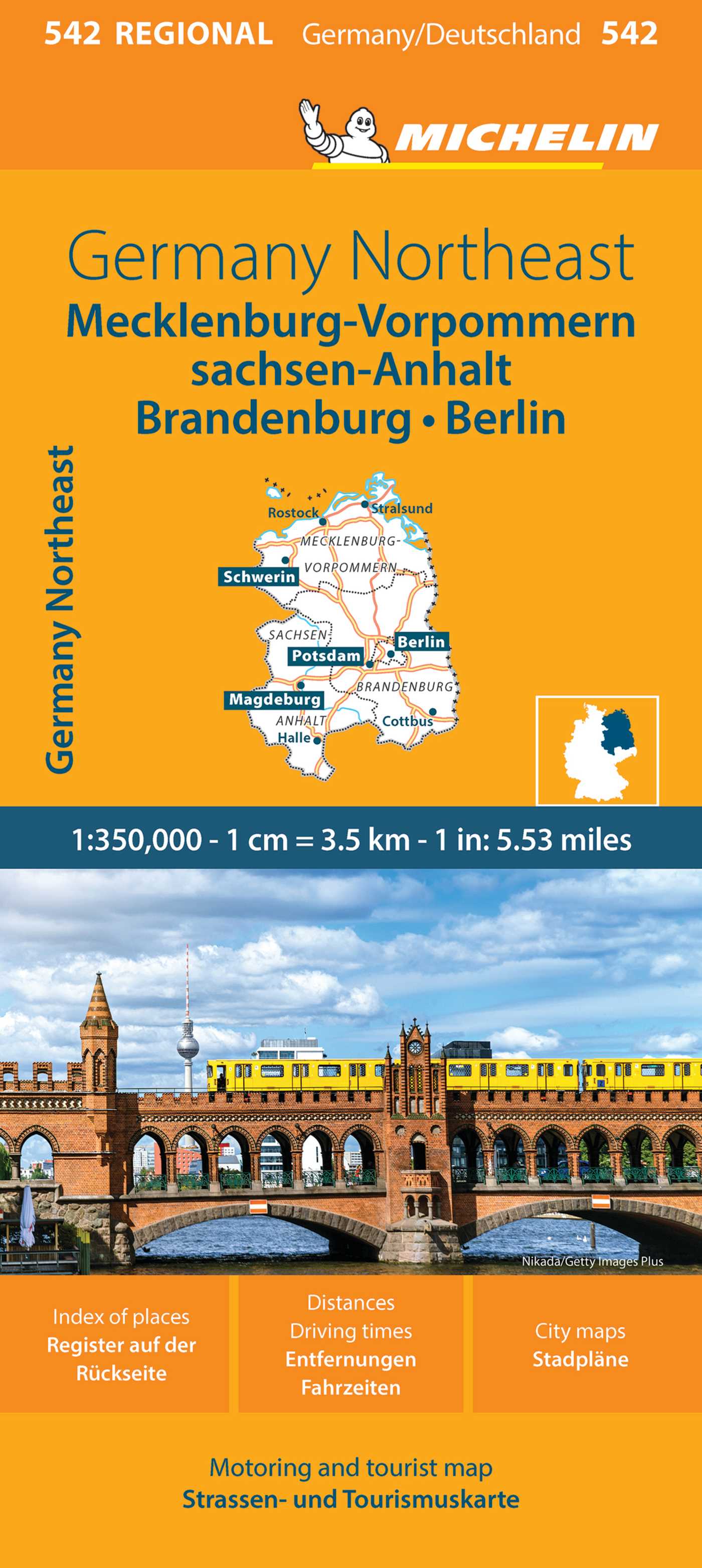 Germany Northeast Map 542