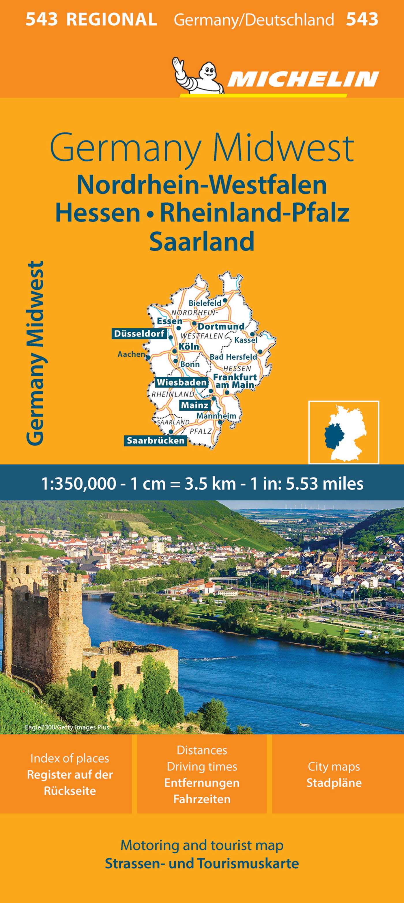 Germany Midwest Map 543