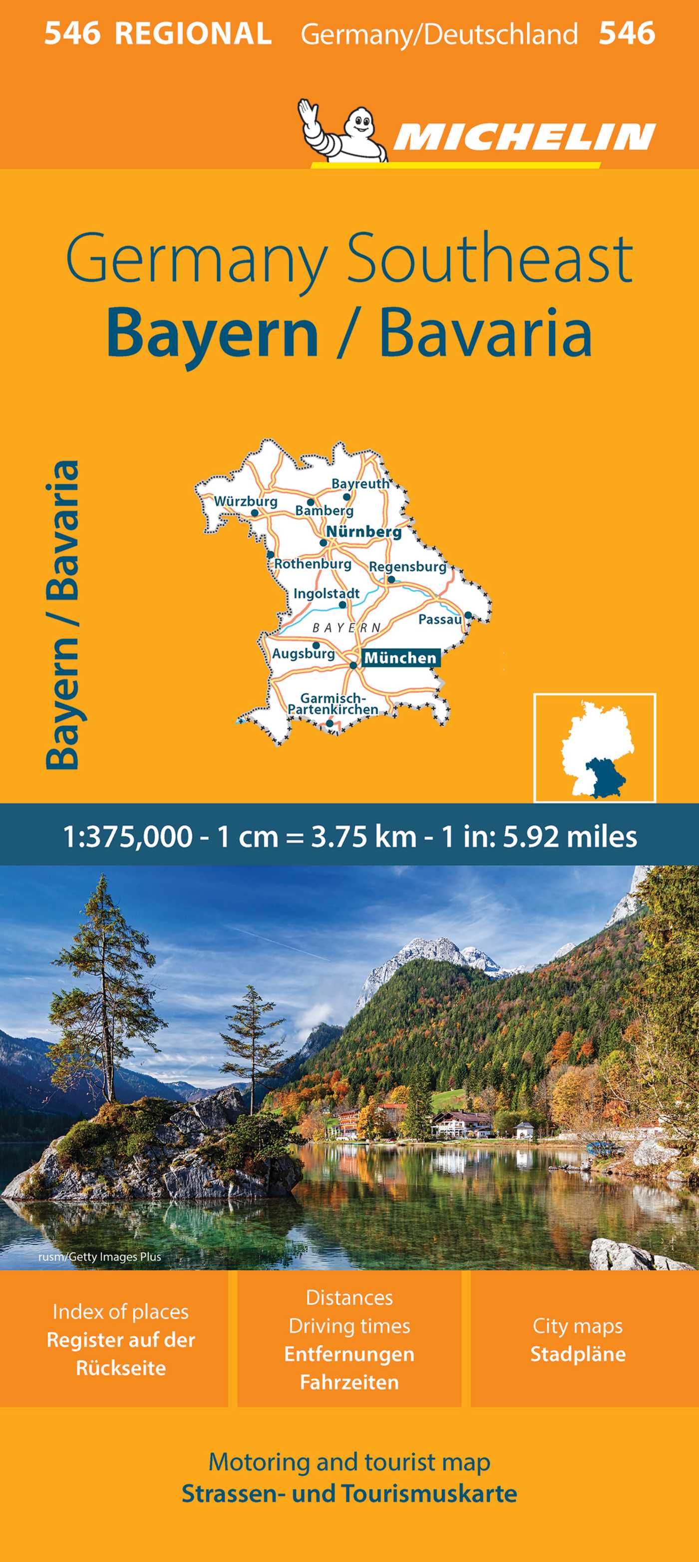 Germany Southeast Map 546 Bayern