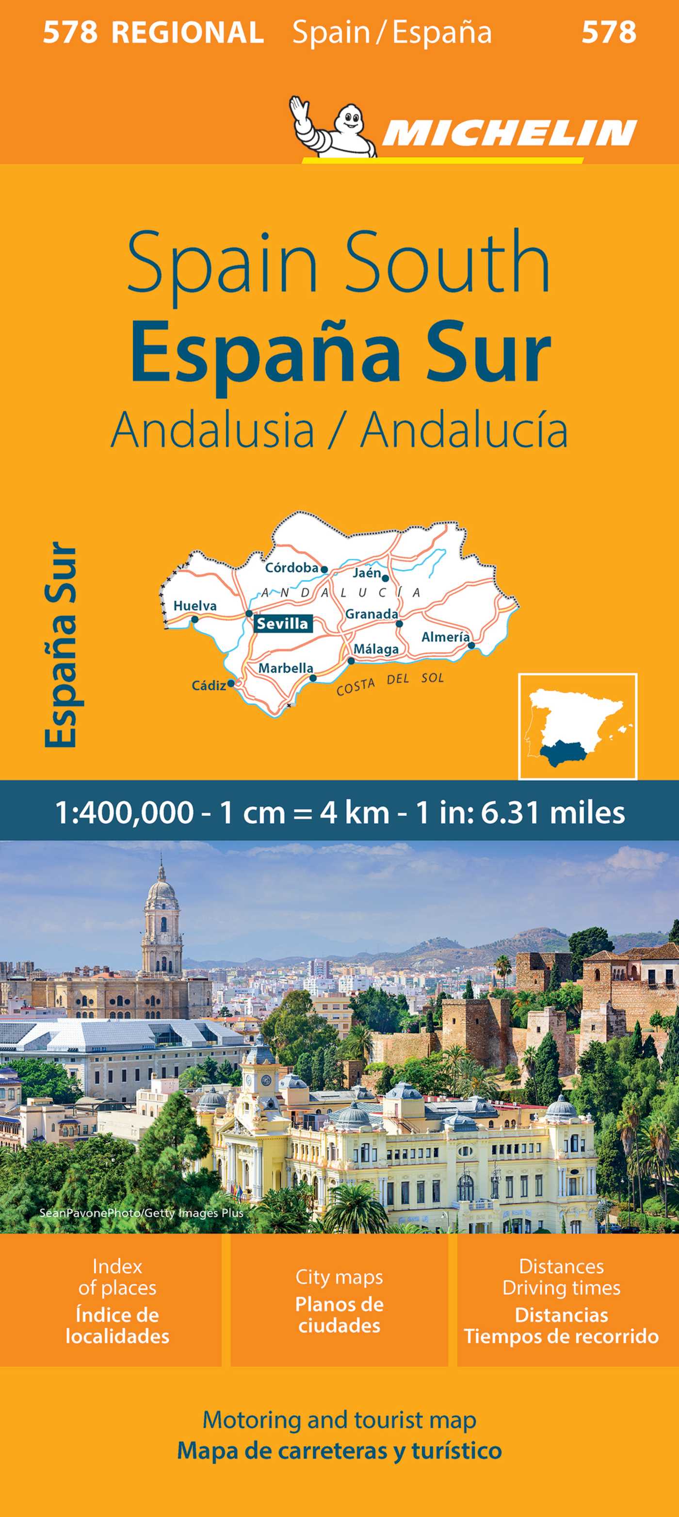 Spain: Andalucia Map 578