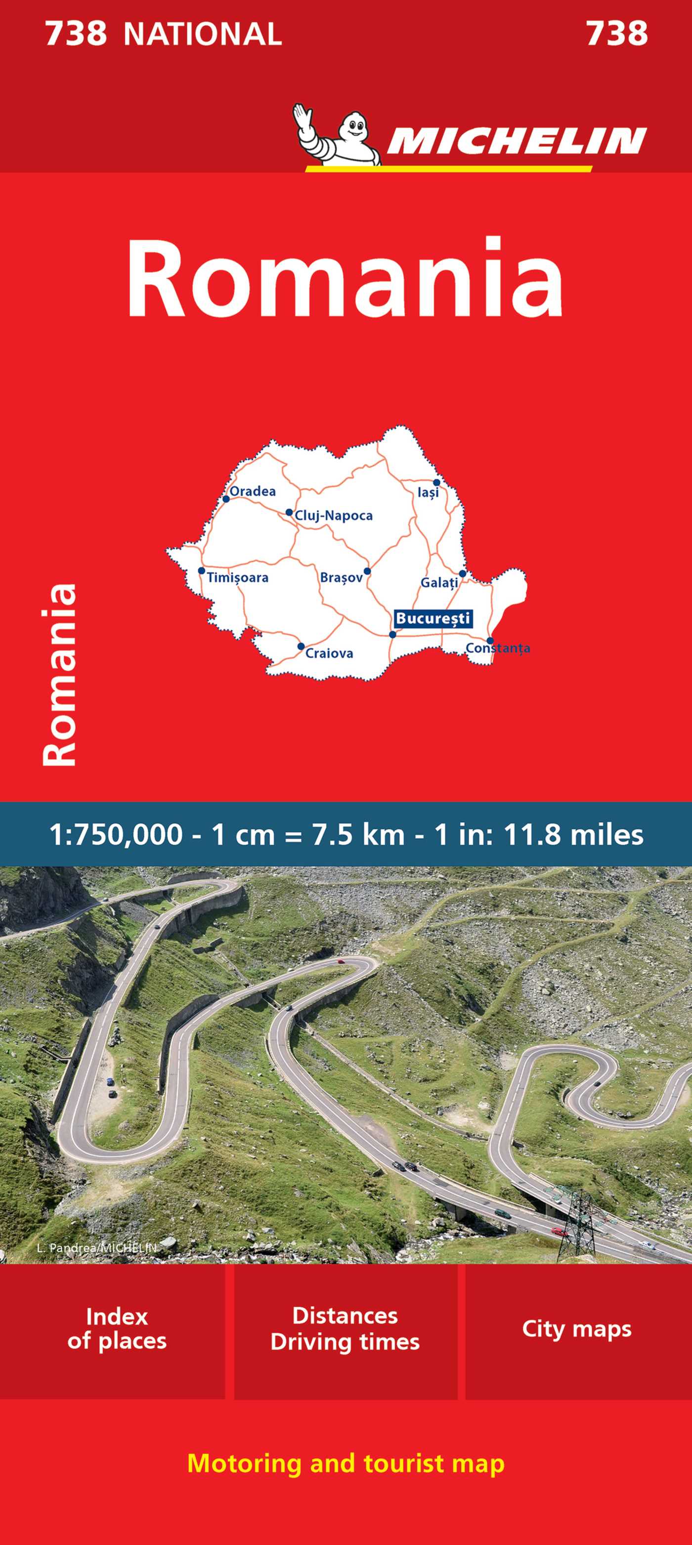 Michelin Romania Map 738