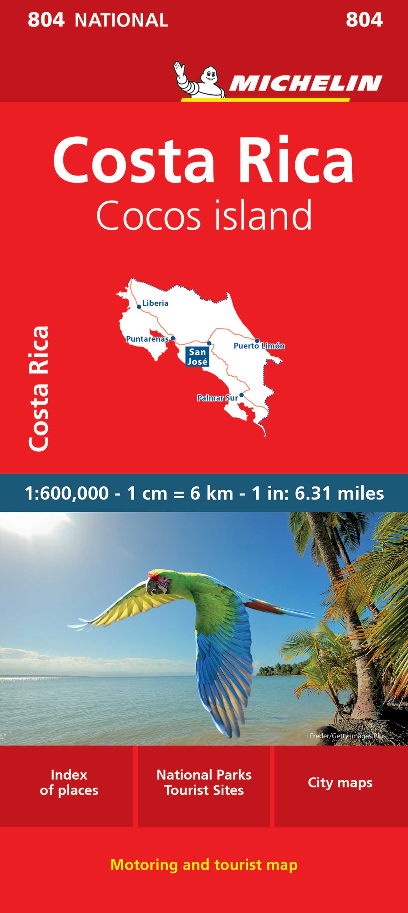 Michelin Costa Rica Map 804