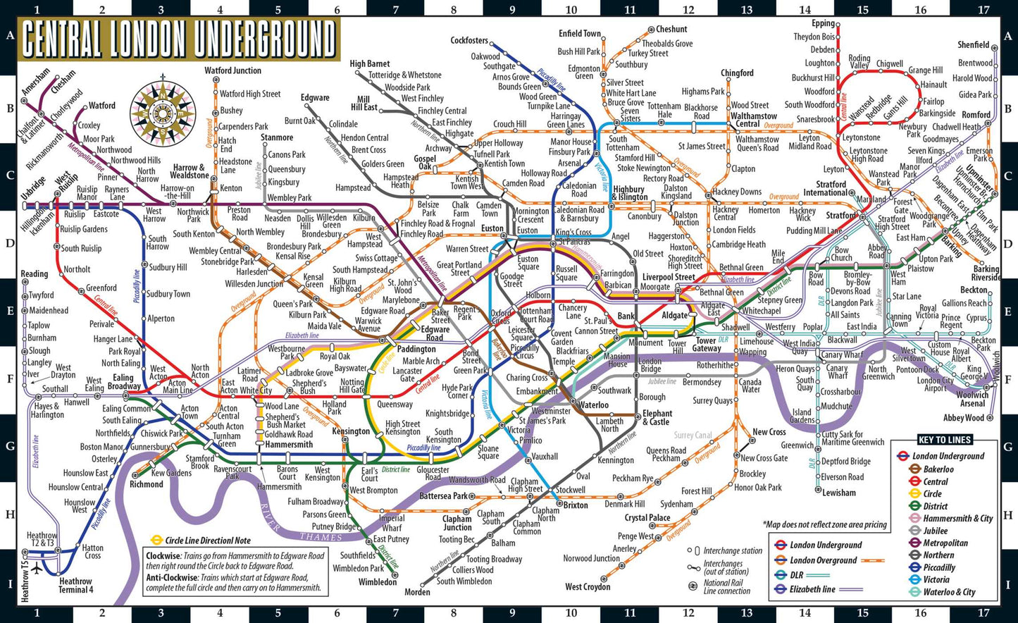 Streetwise London Underground Map