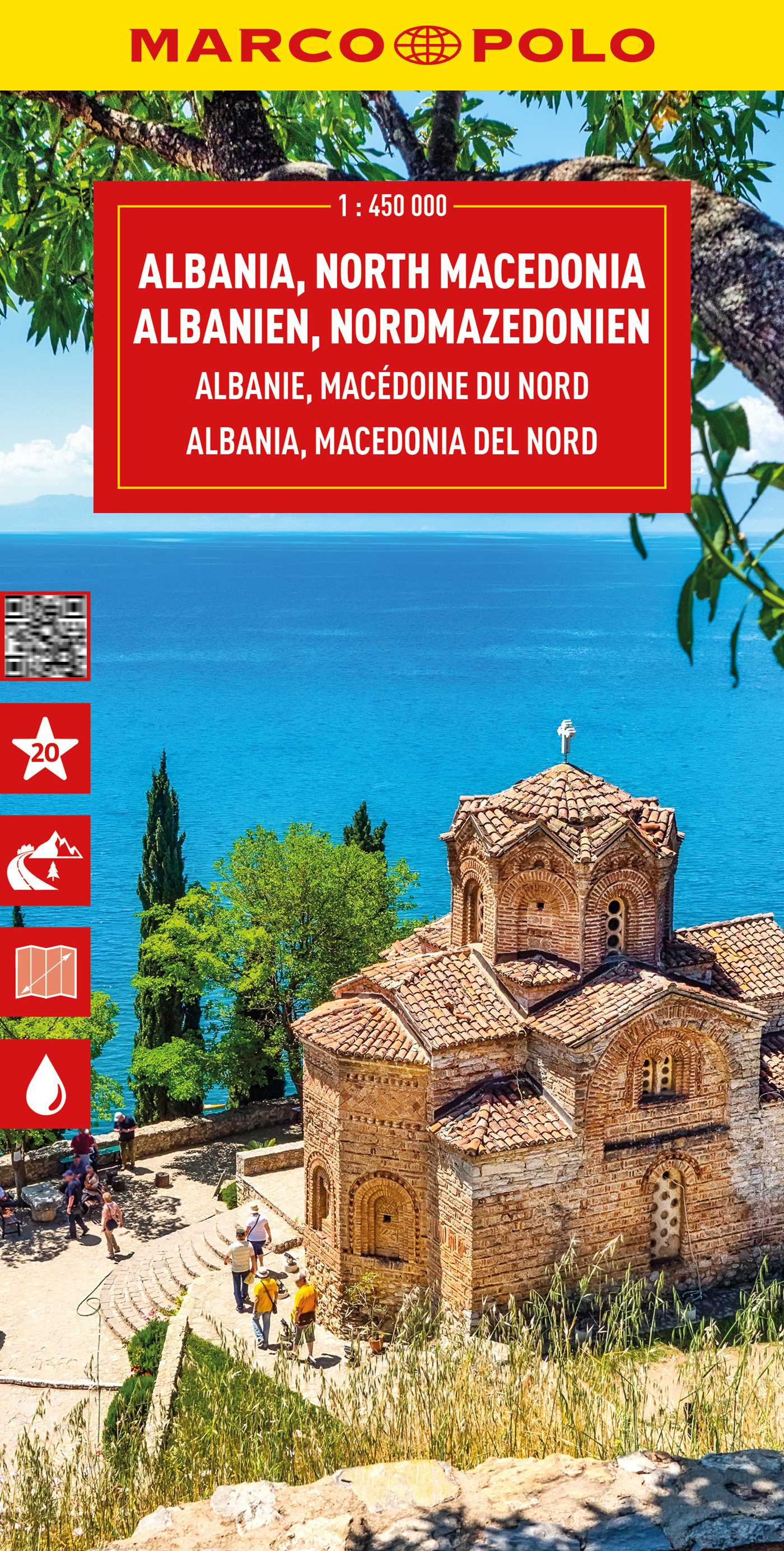 Albania,North Macedonia Marco Polo Map