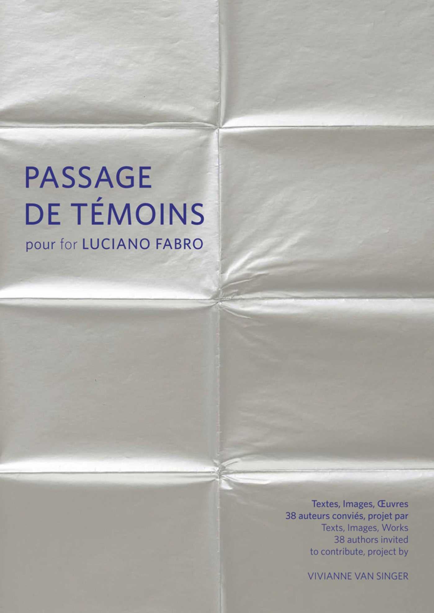 Passage de témoins pour Luciano Fabro