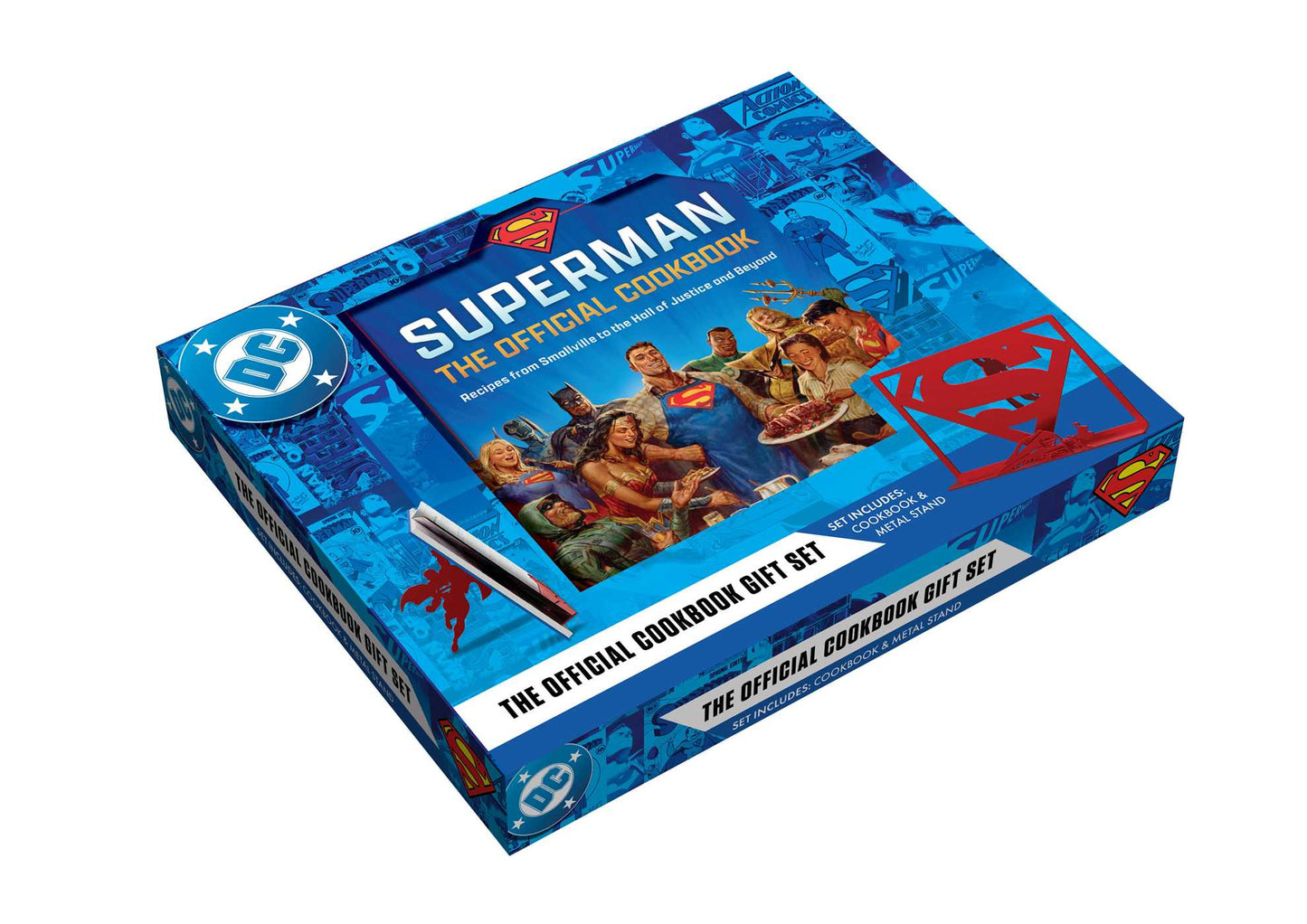 DC: Superman: The Official Cookbook and Stand Gift Set