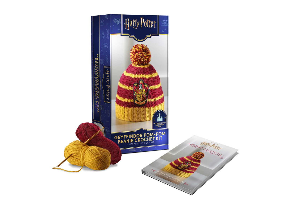 Harry Potter: Gryffindor Pom-Pom Beanie Crochet Kit