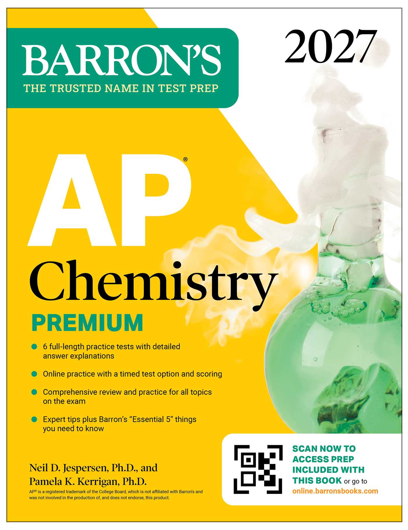 AP Chemistry Premium, 2027: Prep Book with 6 Practice Tests + Comprehensive Review + Online Practice
