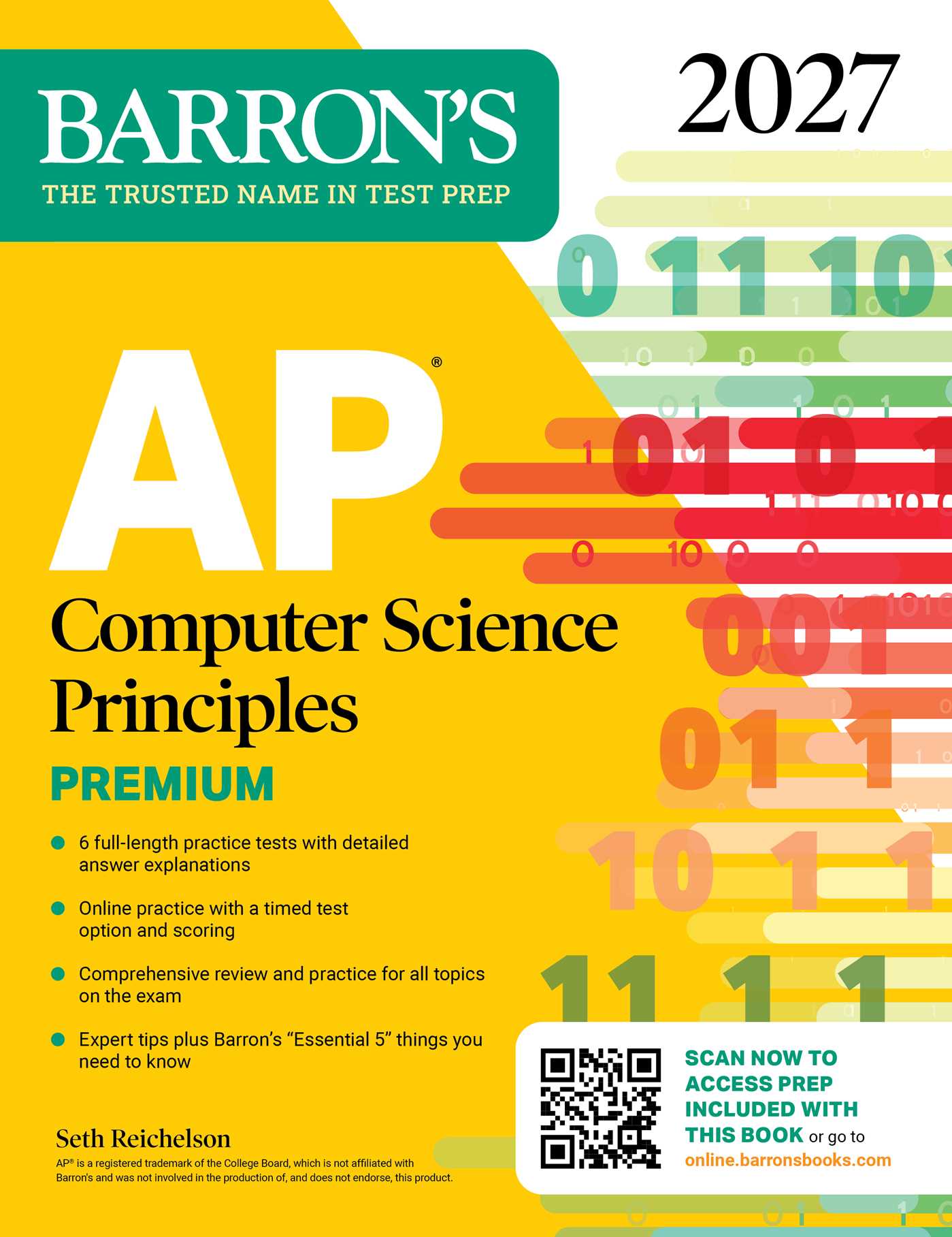 AP Computer Science Principles Premium, 2027: 6 Practice Tests + Comprehensive Review + Online Practice