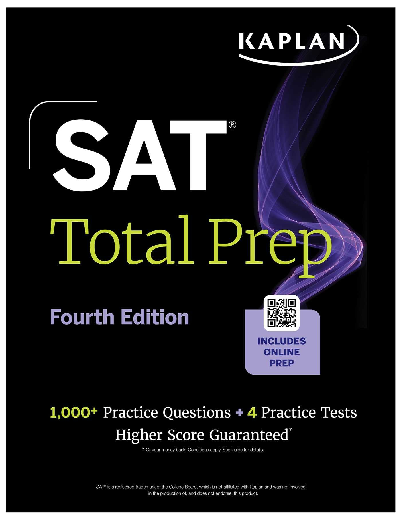 SAT Total Prep, Fourth Edition (2026-2027): Includes 4 Full Length Practice Tests, 1,100+ Practice Questions + 1 Year Access to Online Quizzes and Video Lessons and Tutorials (Kaplan Test Prep)