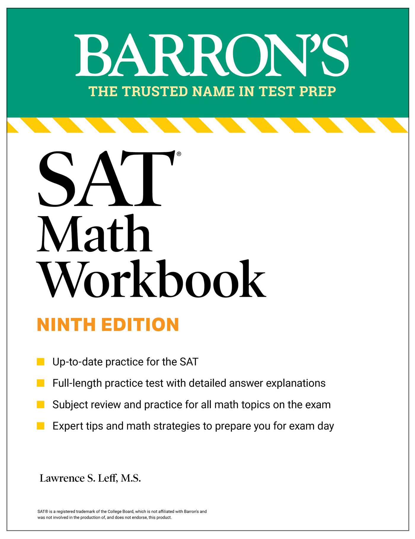 SAT Math Workbook: Practice for the Digital Exam (Barron's SAT Prep) Ninth Edition